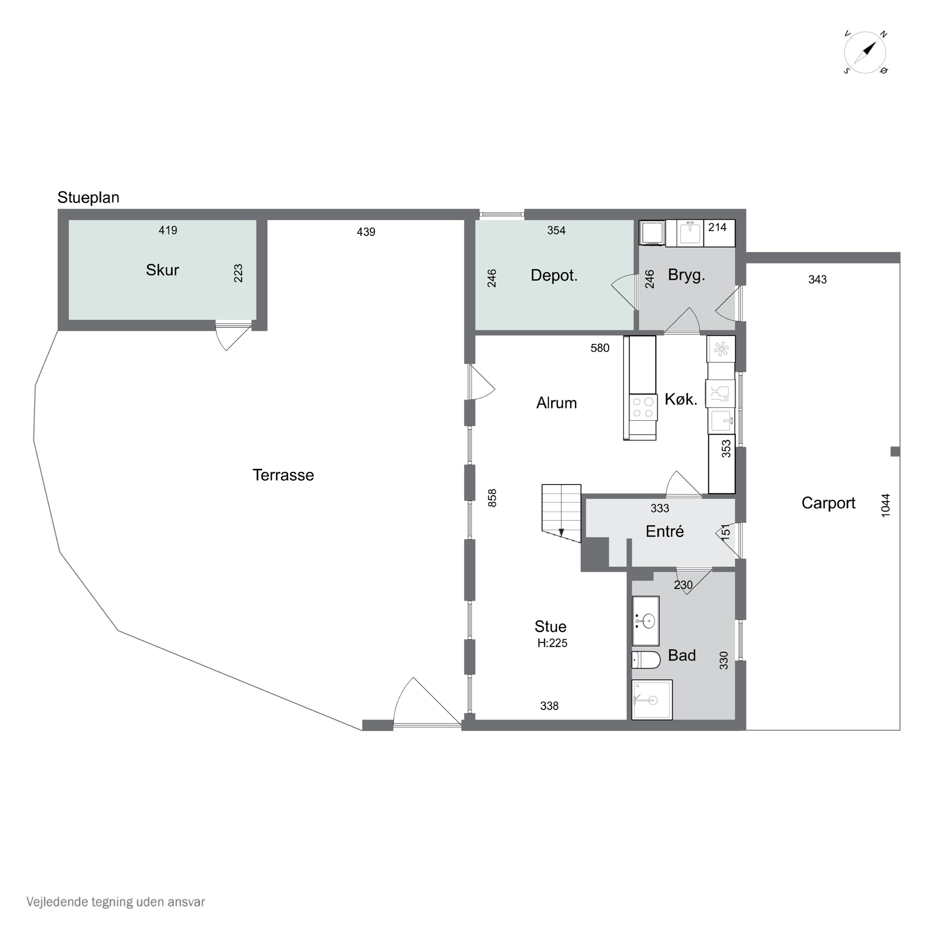 Plantegninger billede af Tornmarksvej 149, Lille Ubberud, 5491 Blommenslyst