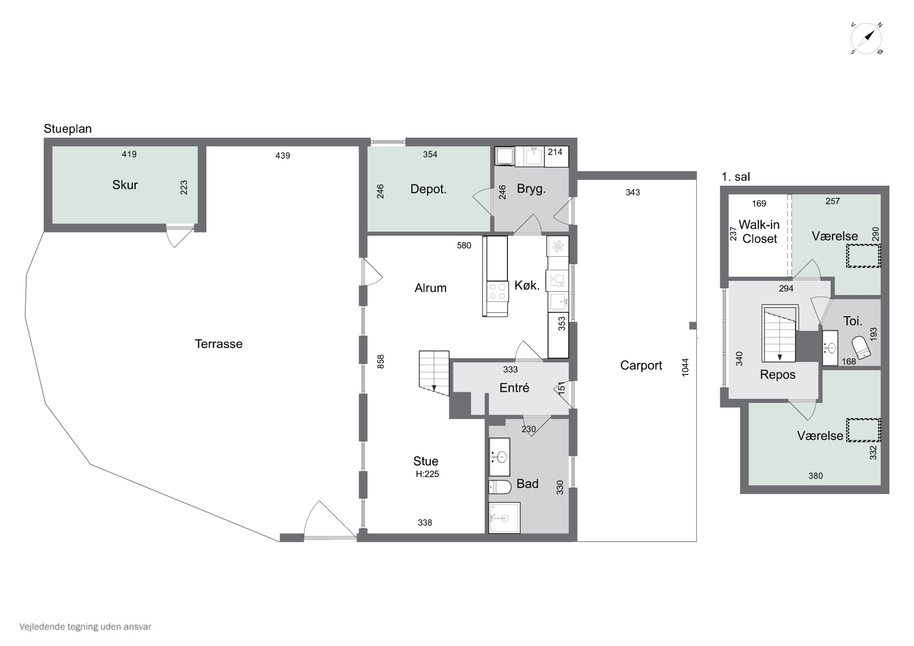Plantegninger billede af Tornmarksvej 149, Lille Ubberud, 5491 Blommenslyst