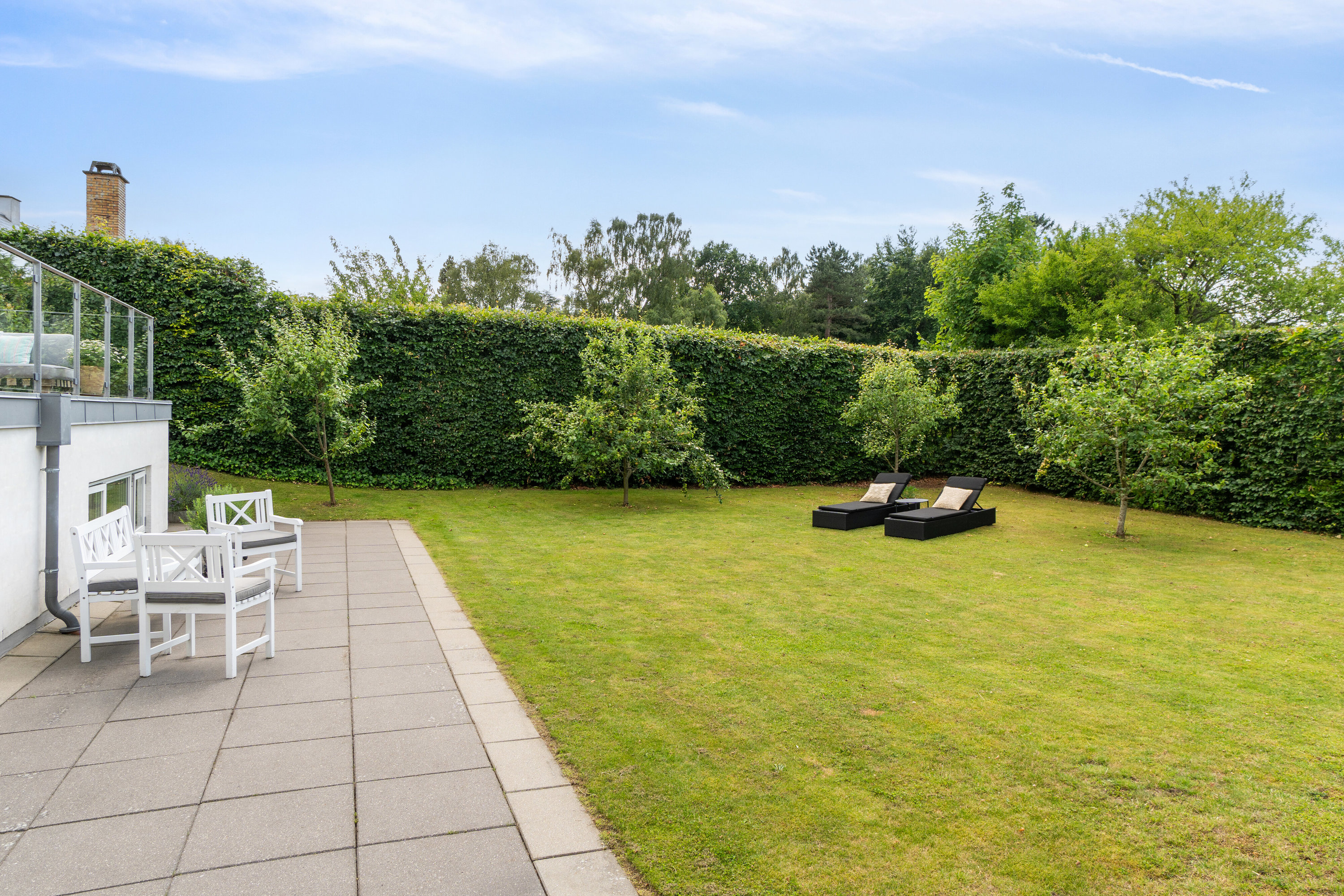 Fremhævet set fra haven billede i fuldskærmstilstand. Billede af Kulsviervej 107, 2800 Kongens Lyngby