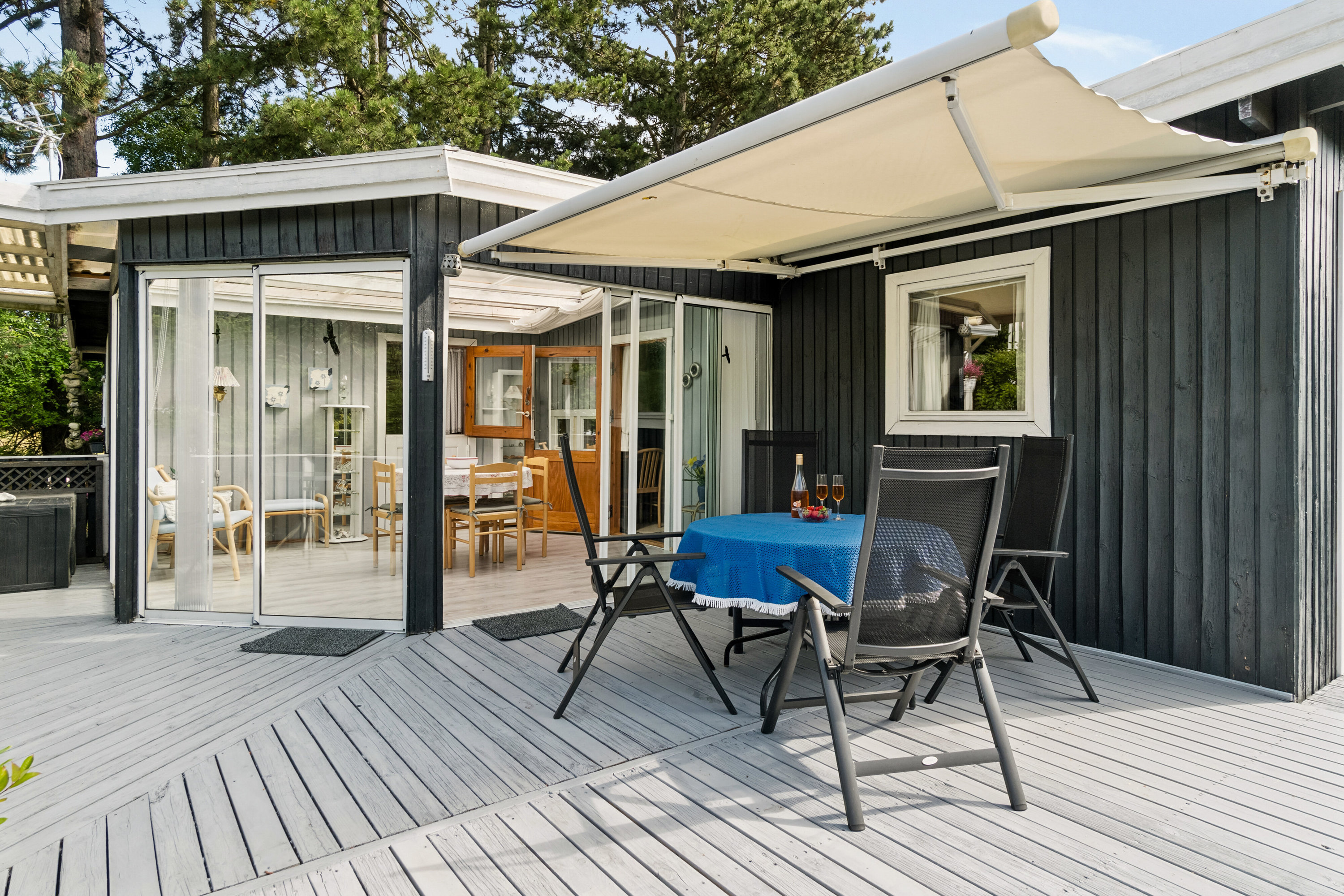 Fremhævet overdækket terrasse billede i fuldskærmstilstand. Billede af Odinsvej 3A, 4500 Nykøbing Sj