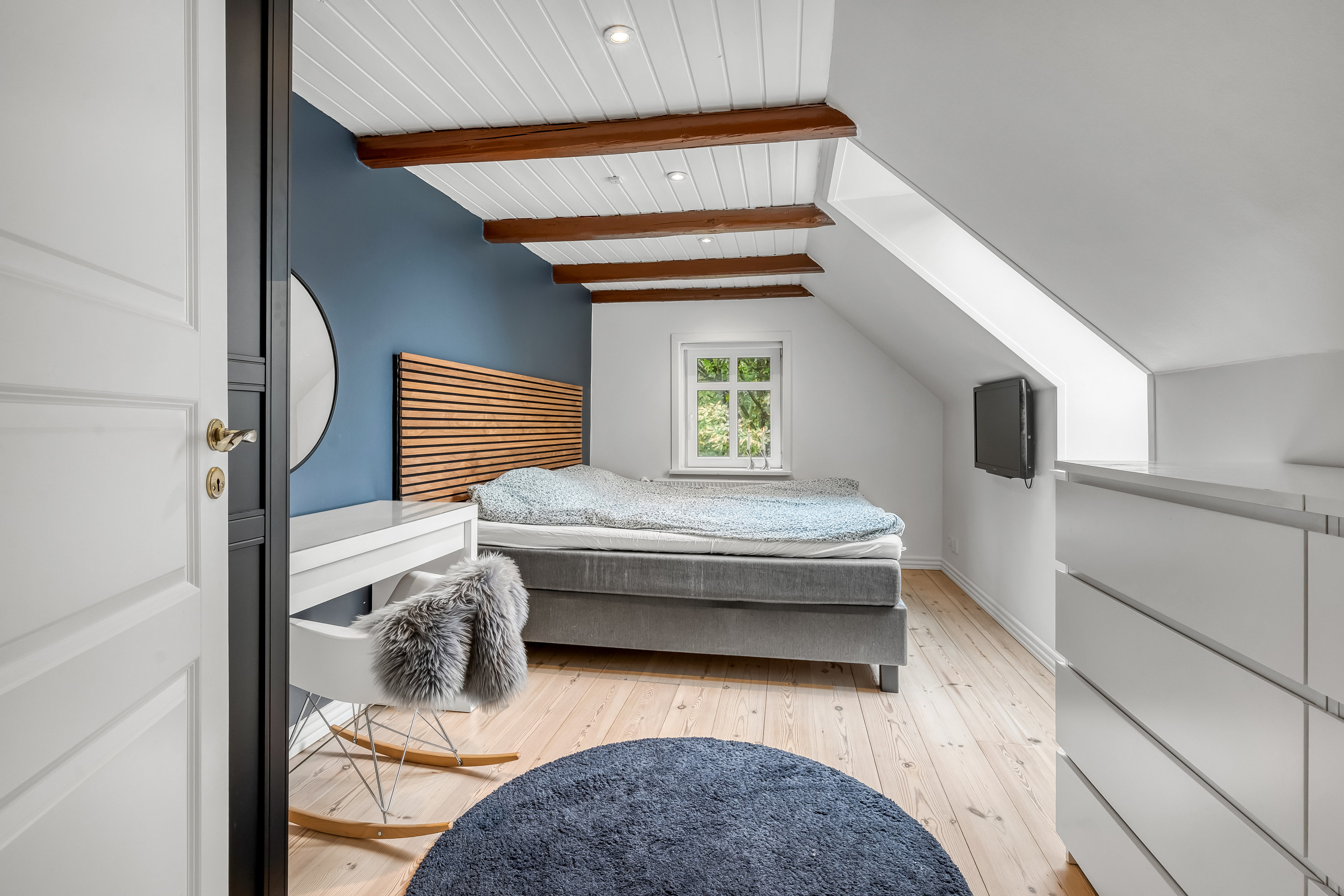 Fremhævet soveværelse billede i fuldskærmstilstand. Billede af Nørre Hvamvej 3, Borbjerg, 7500 Holstebro