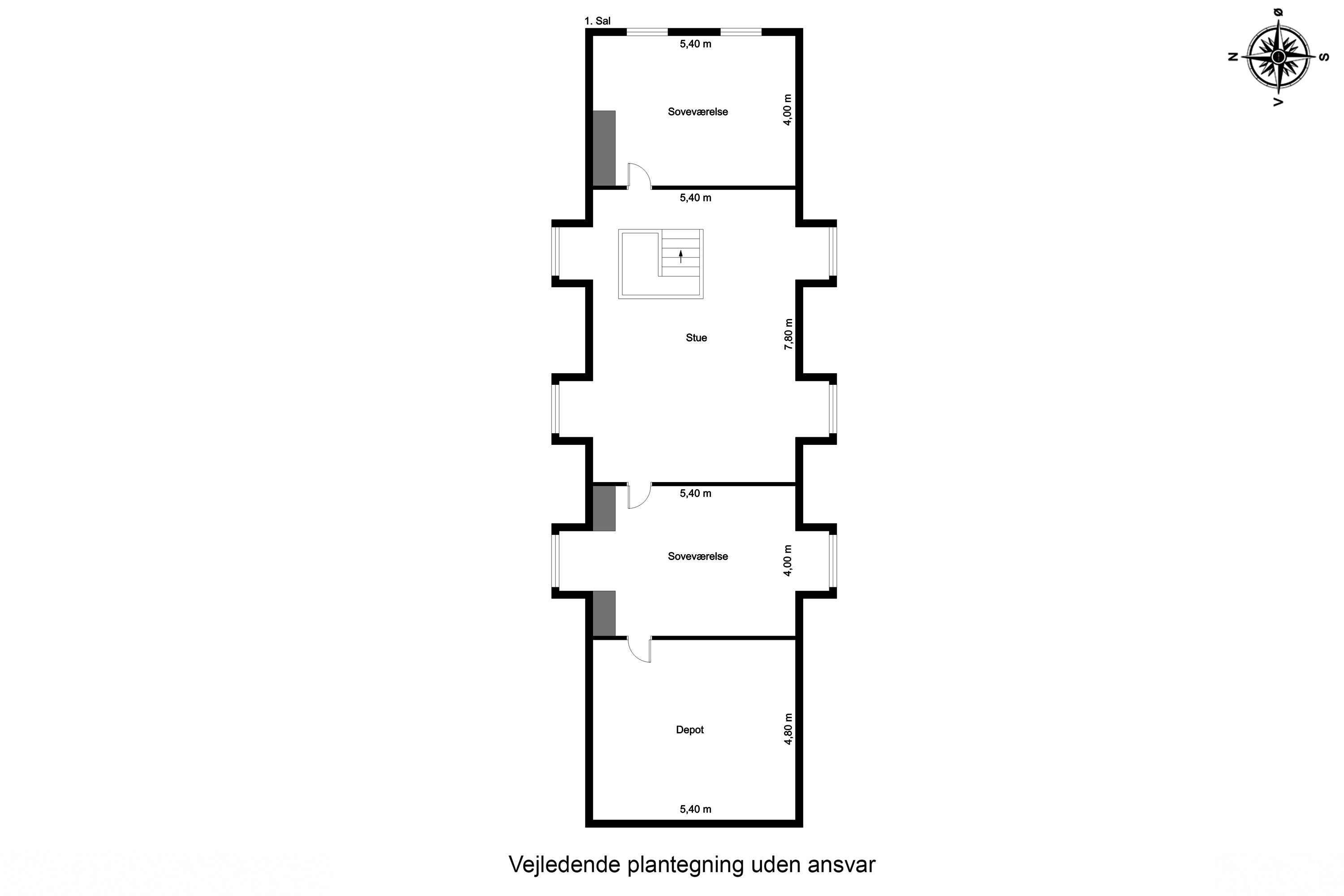 Plantegninger billede af Holmvej 1, 6990 Ulfborg