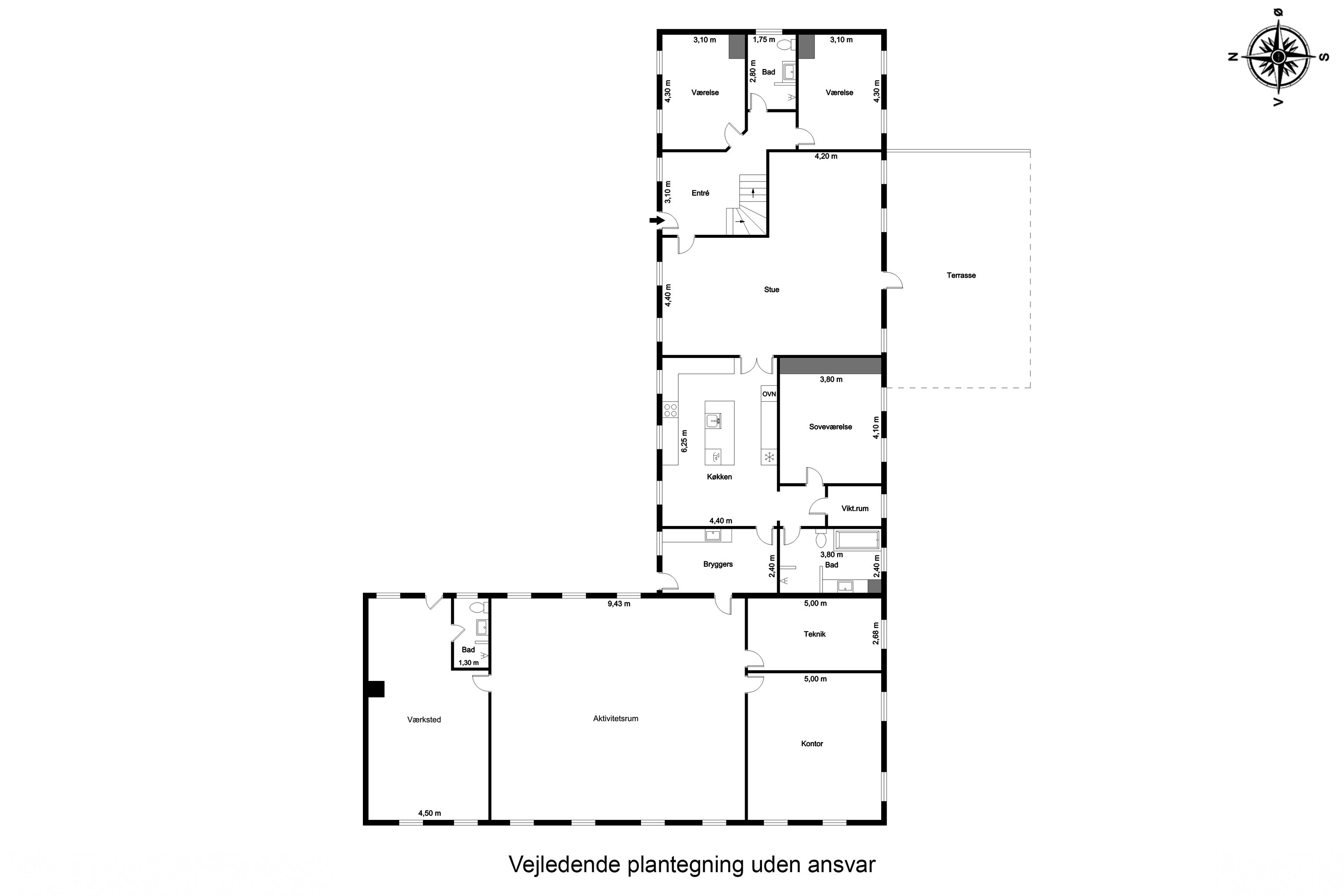 Plantegninger billede af Holmvej 1, 6990 Ulfborg