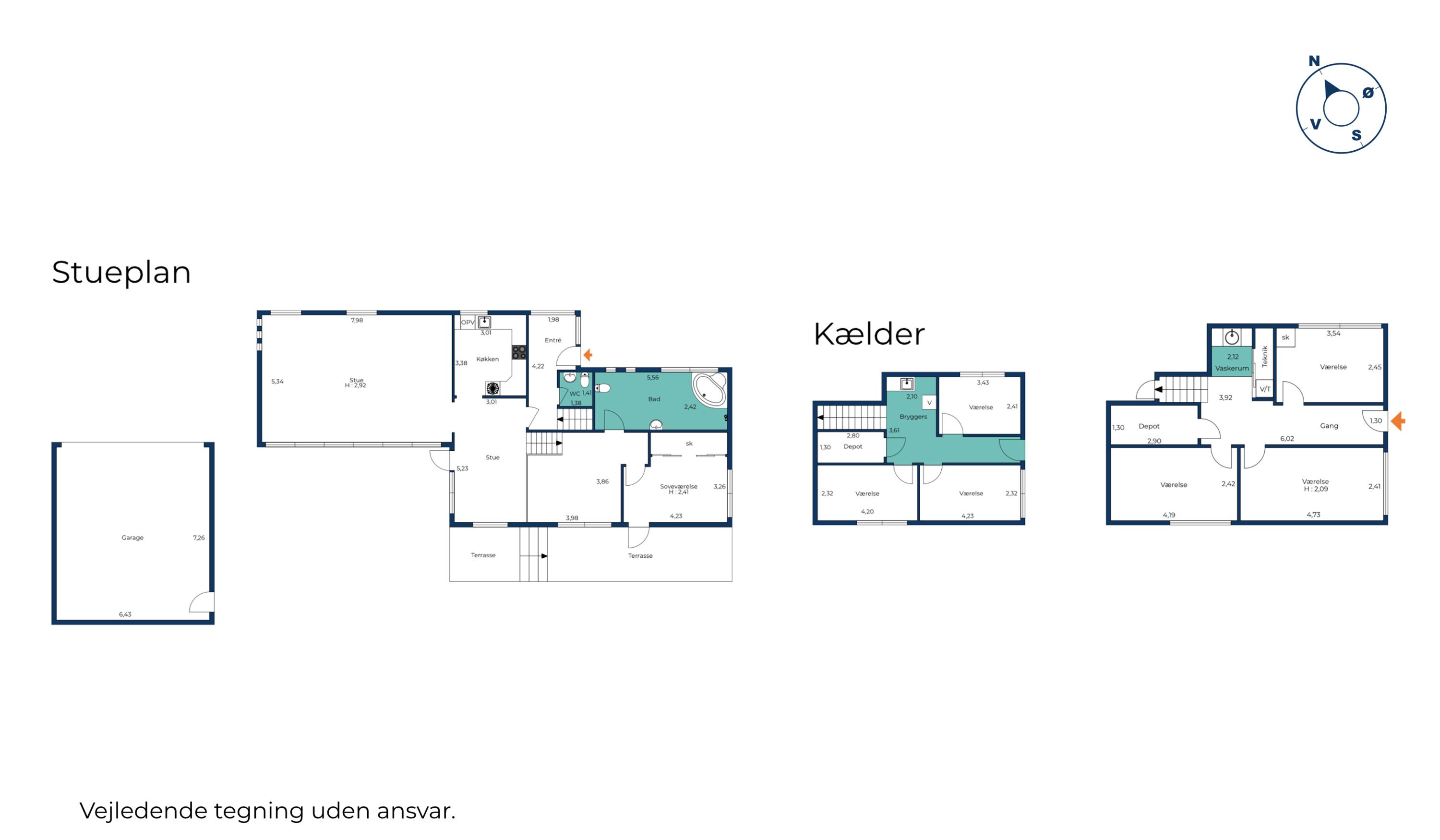 Plantegninger billede af Thorsvej 51, 9800 Hjørring