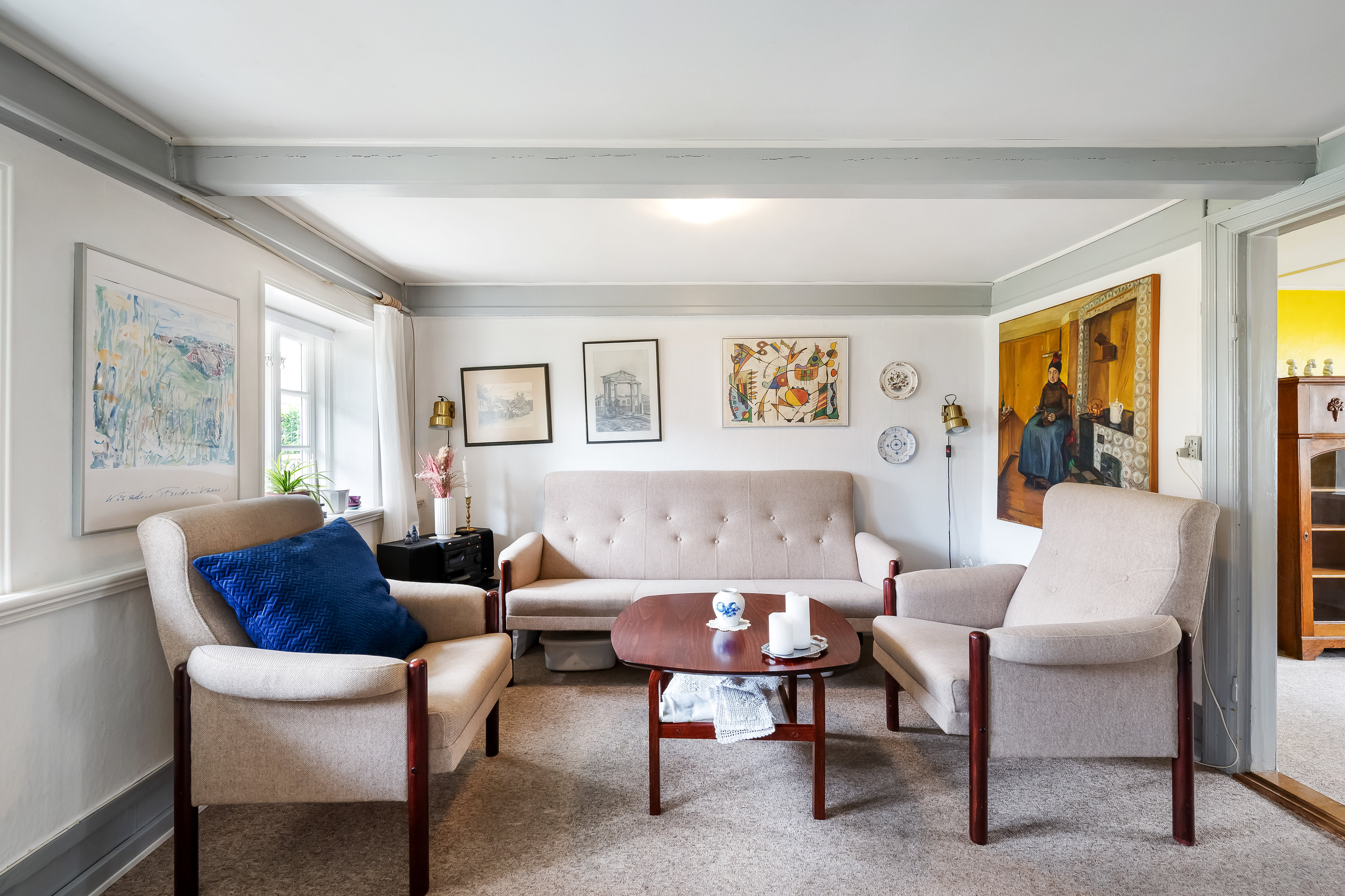 Fremhævet stue billede i fuldskærmstilstand. Billede af Tværvej 3, Nordby, 6720 Fanø