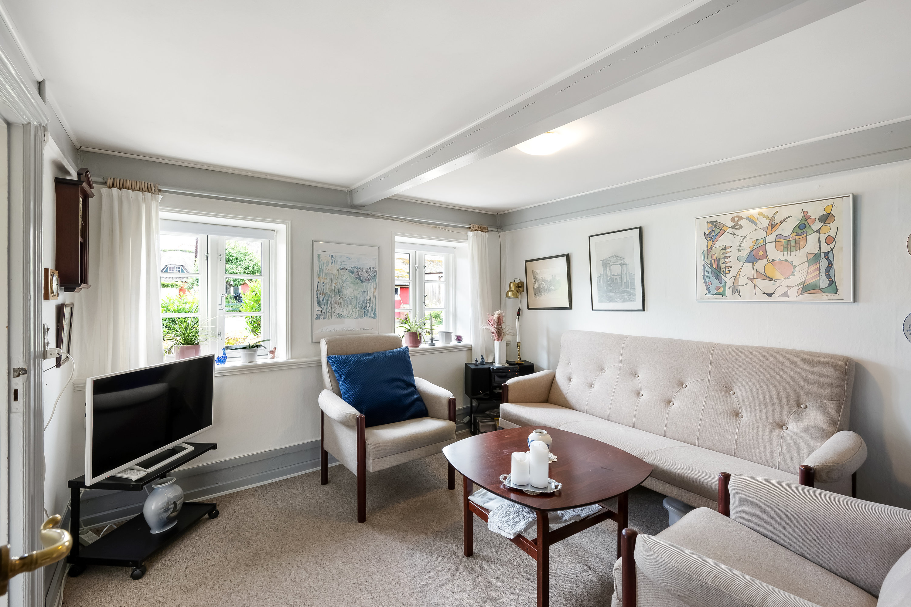 Fremhævet stue billede i fuldskærmstilstand. Billede af Tværvej 3, Nordby, 6720 Fanø