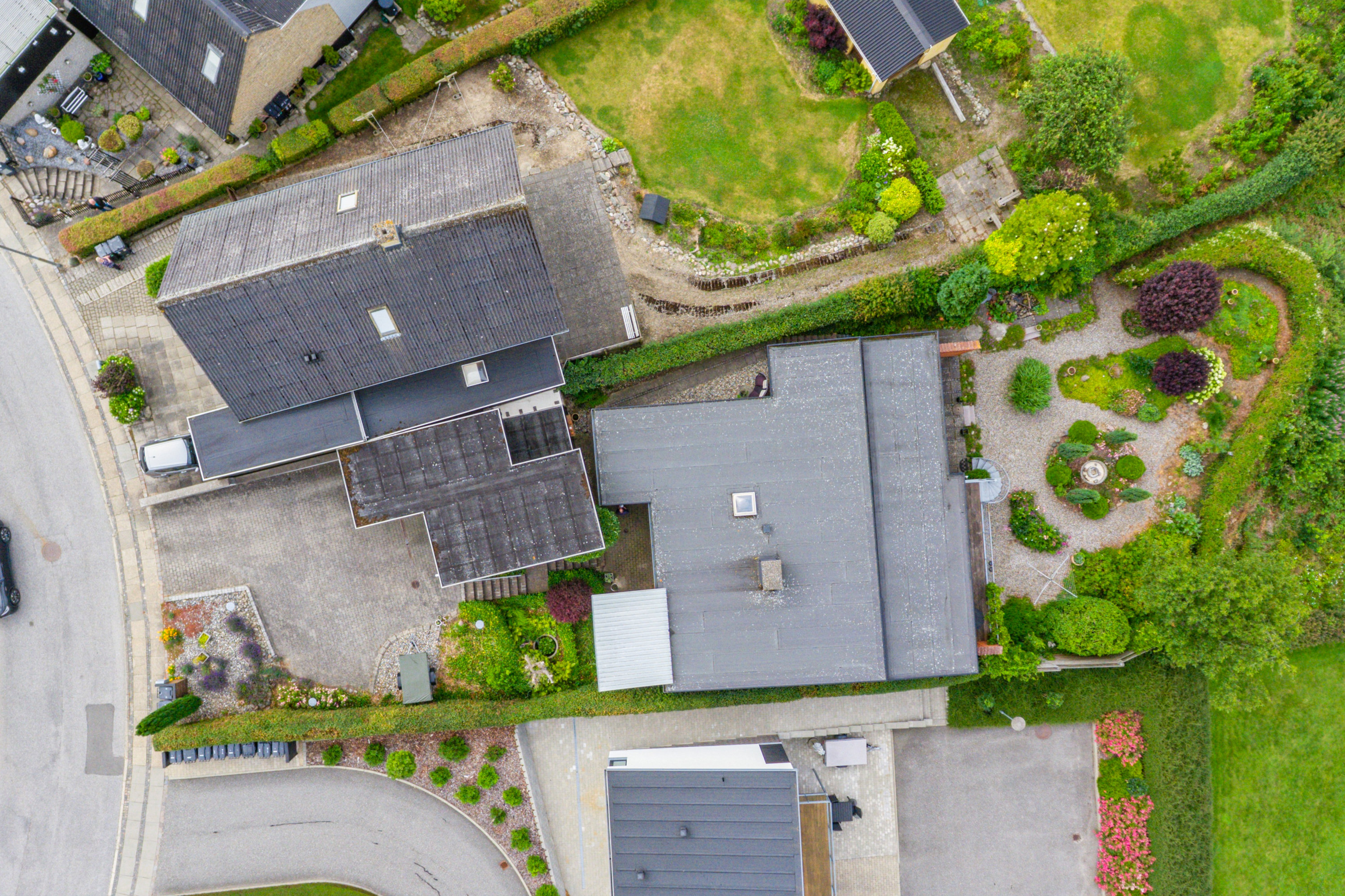 Fremhævet luftfoto billede i fuldskærmstilstand. Billede af Udsigten 19, Hobro By, 9500 Hobro
