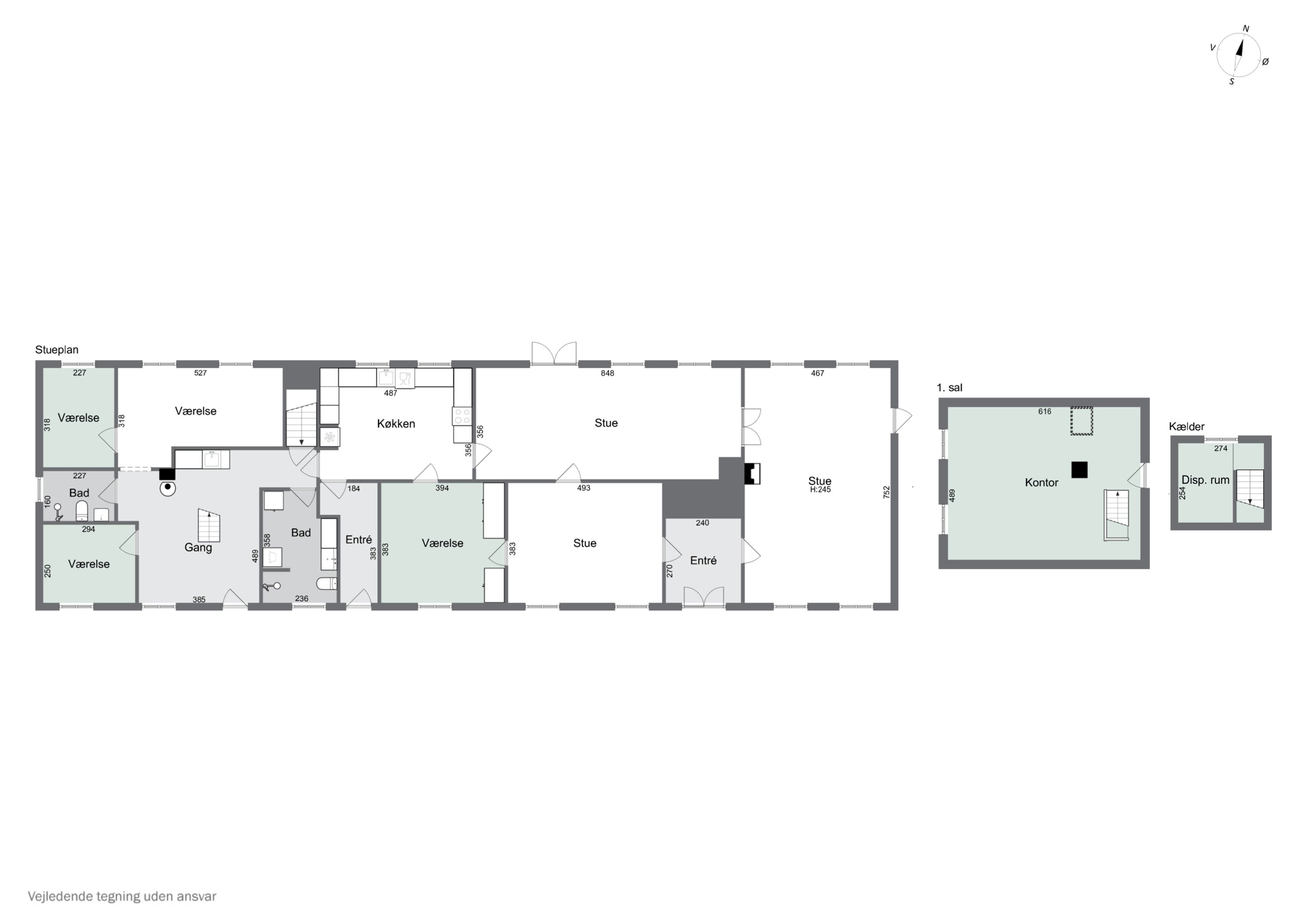 Plantegninger billede af Ramsvej 119, Bjergby, 9800 Hjørring