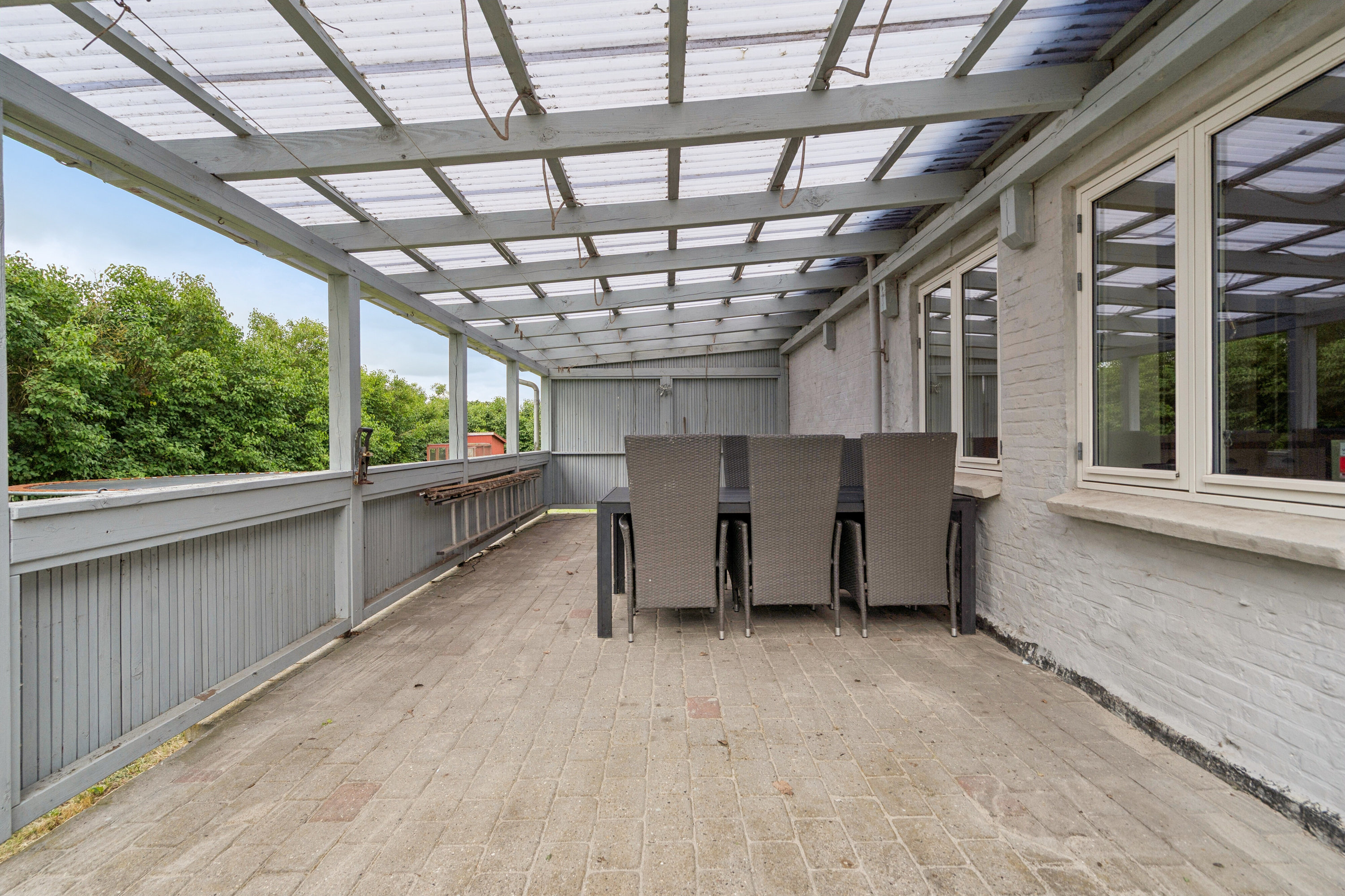 Fremhævet terrasse billede i fuldskærmstilstand. Billede af Kragelundvej 9, 6330 Padborg