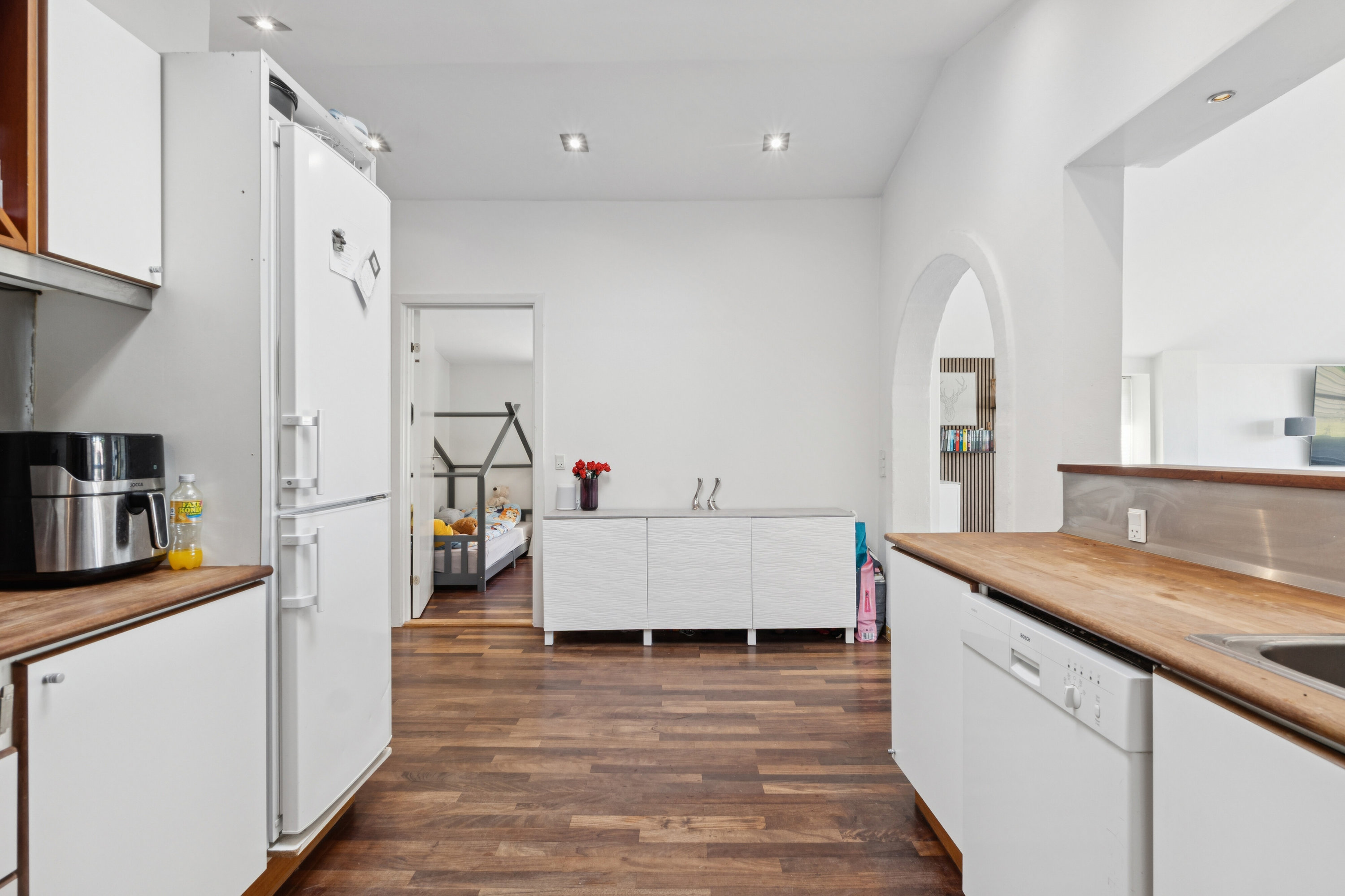 Fremhævet køkken billede i fuldskærmstilstand. Billede af Volderslevvej 45, Hjallese, 5260 Odense S