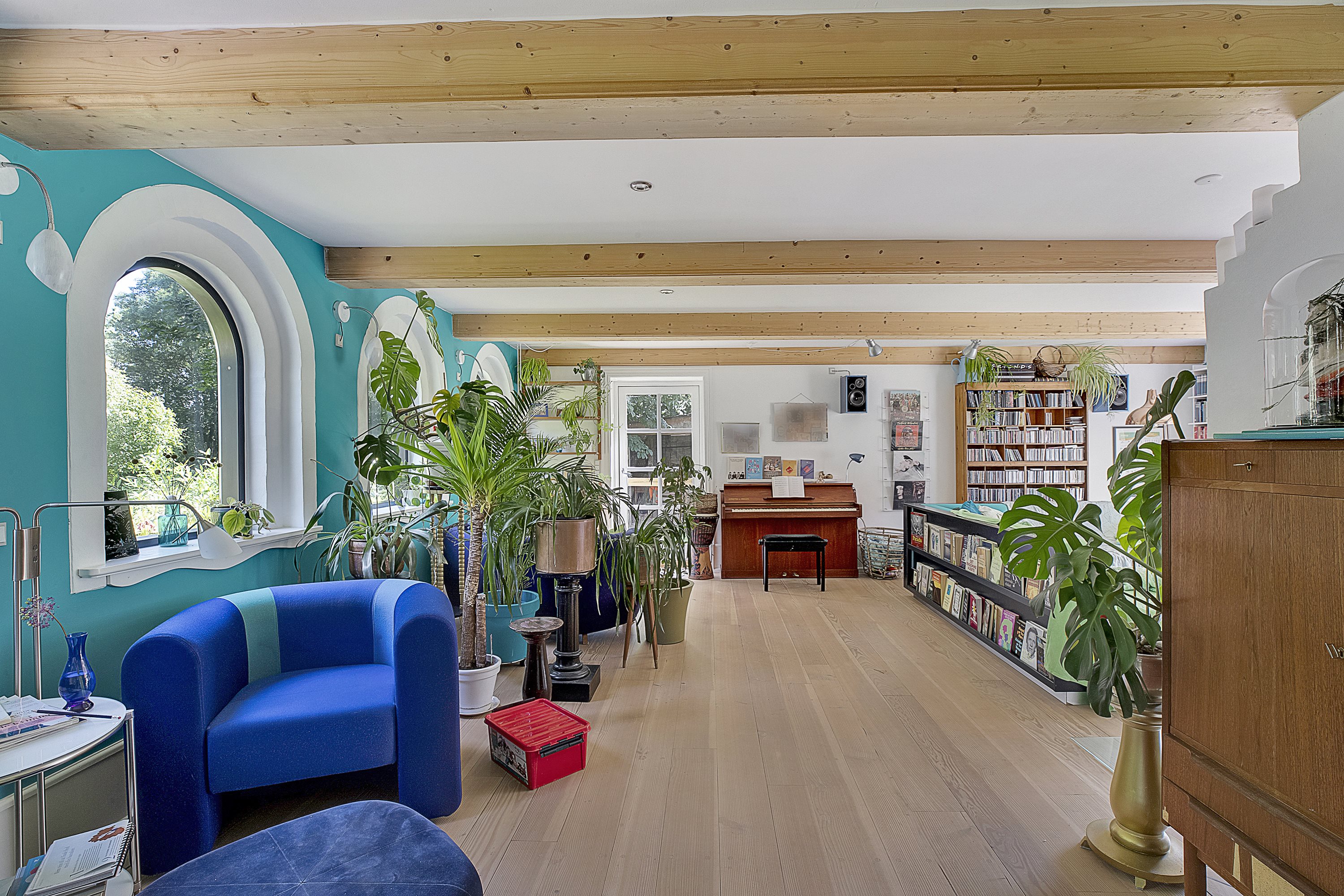 Fremhævet stue billede i fuldskærmstilstand. Billede af Søen 1 & 3, Lysabildskov, 6470 Sydals