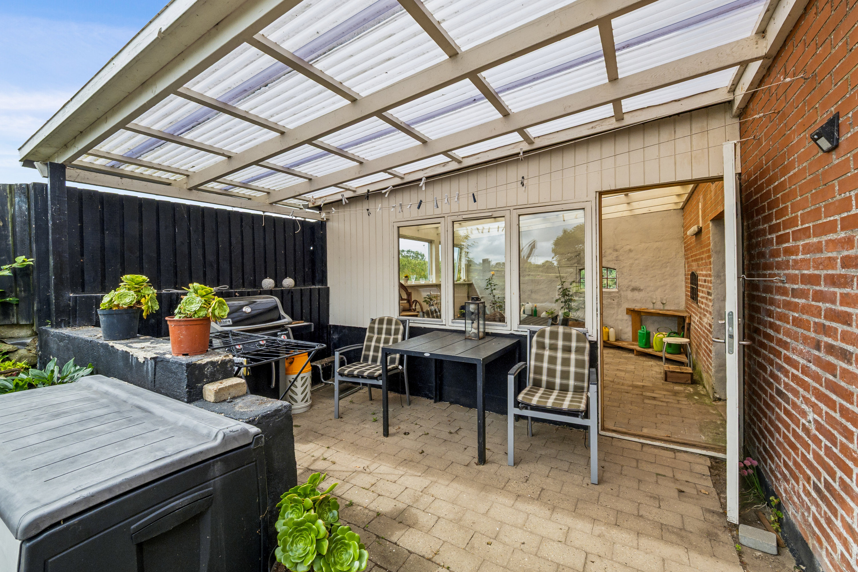 Fremhævet terrasse billede i fuldskærmstilstand. Billede af Elsøvej 279, Frøslev, 7900 Nykøbing M