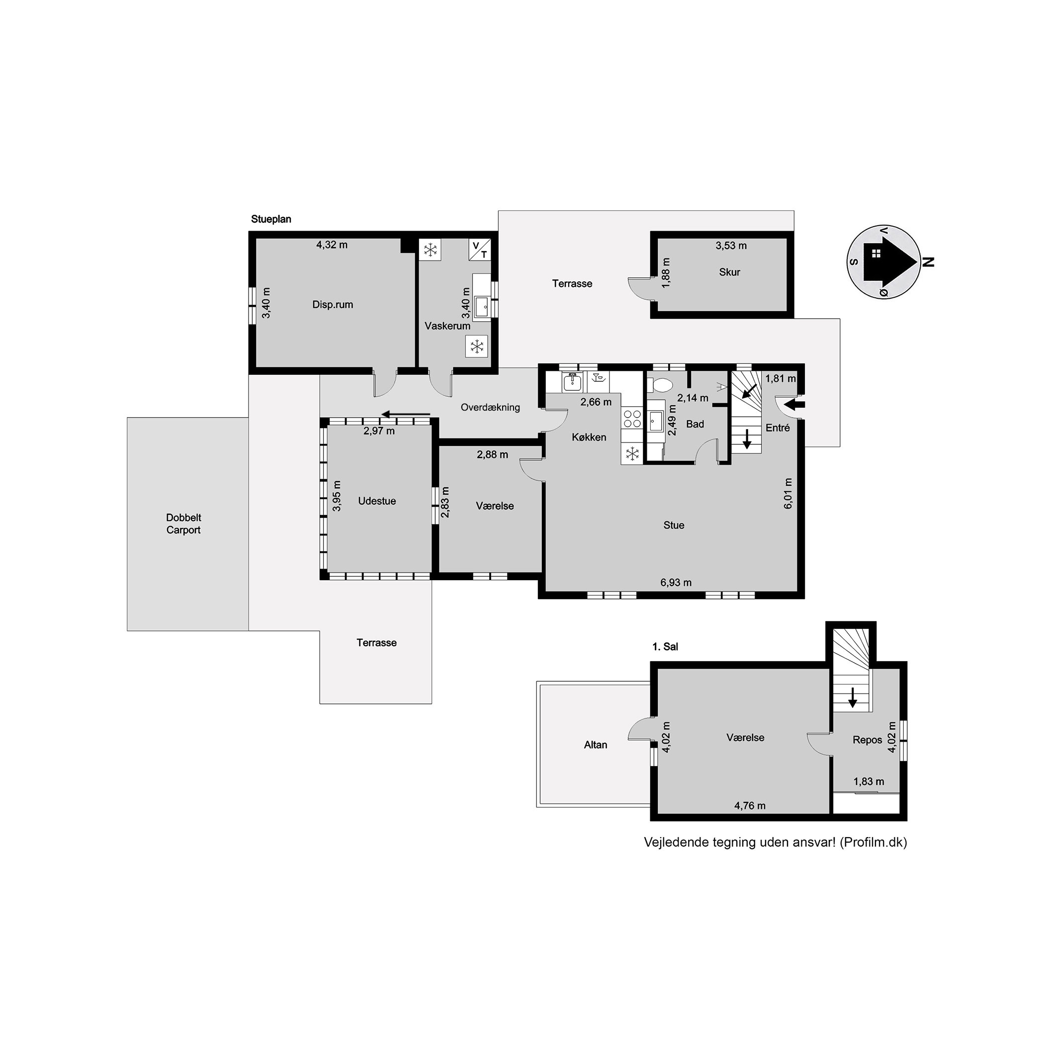 Plantegninger billede af Pedersholms Allé 27, Søndermarken, 7100 Vejle