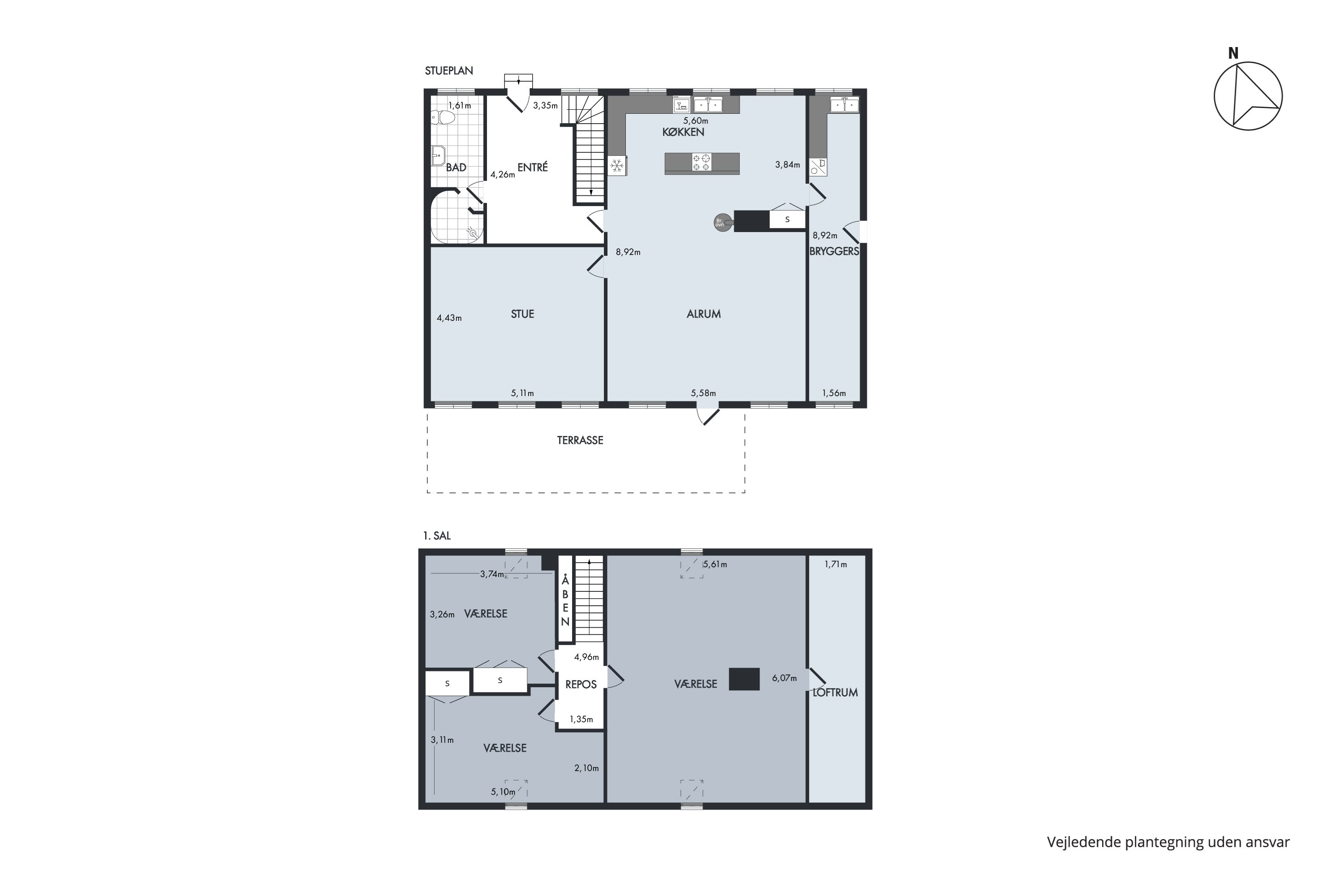 Plantegninger billede af Søen 1 & 3, Lysabildskov, 6470 Sydals