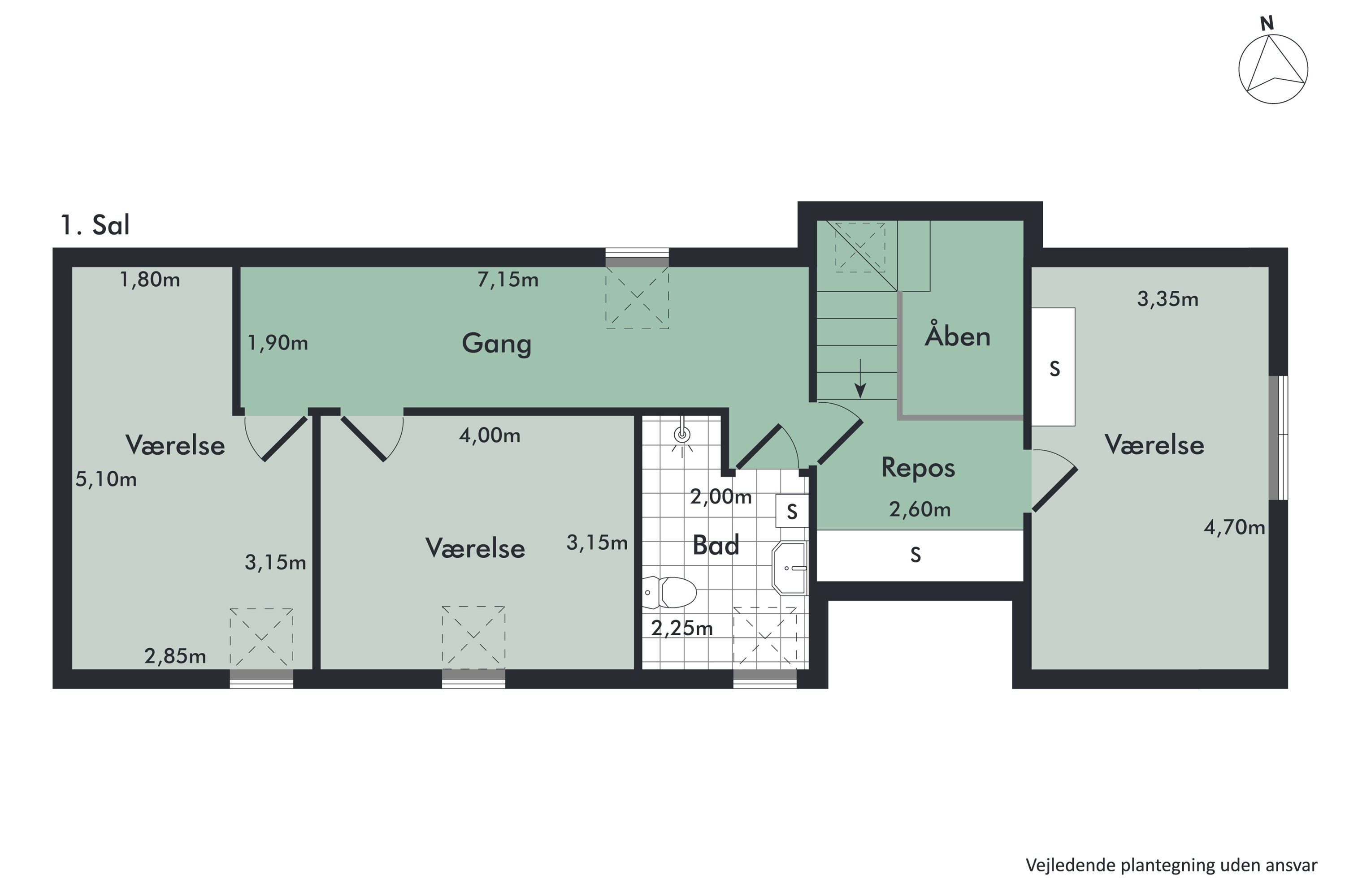 Plantegninger billede af Nøvlingvej 201, Nøvling , 9260 Gistrup