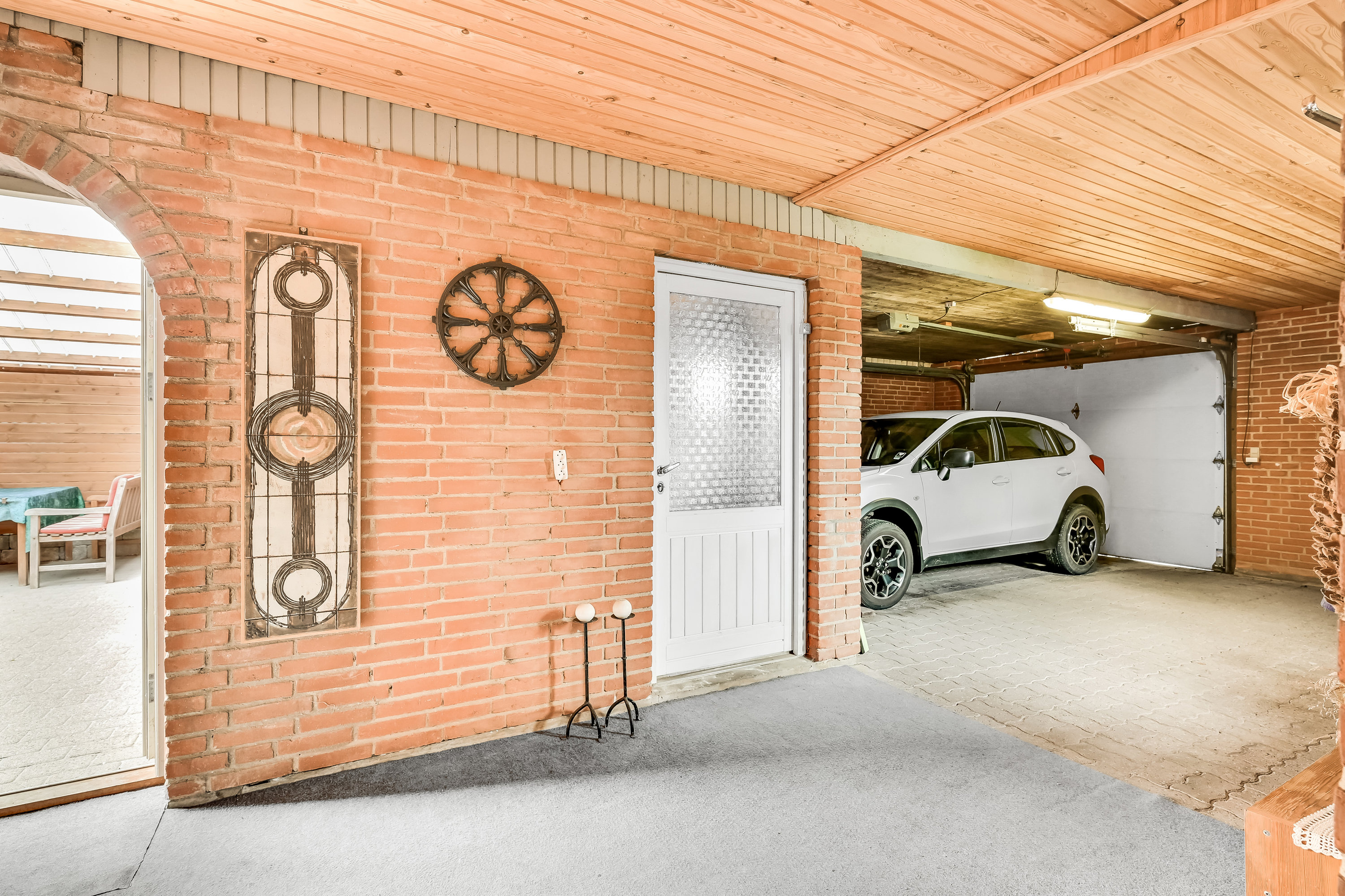 Fremhævet garage billede i fuldskærmstilstand. Billede af Drosselvej 25, 7650 Bøvlingbjerg