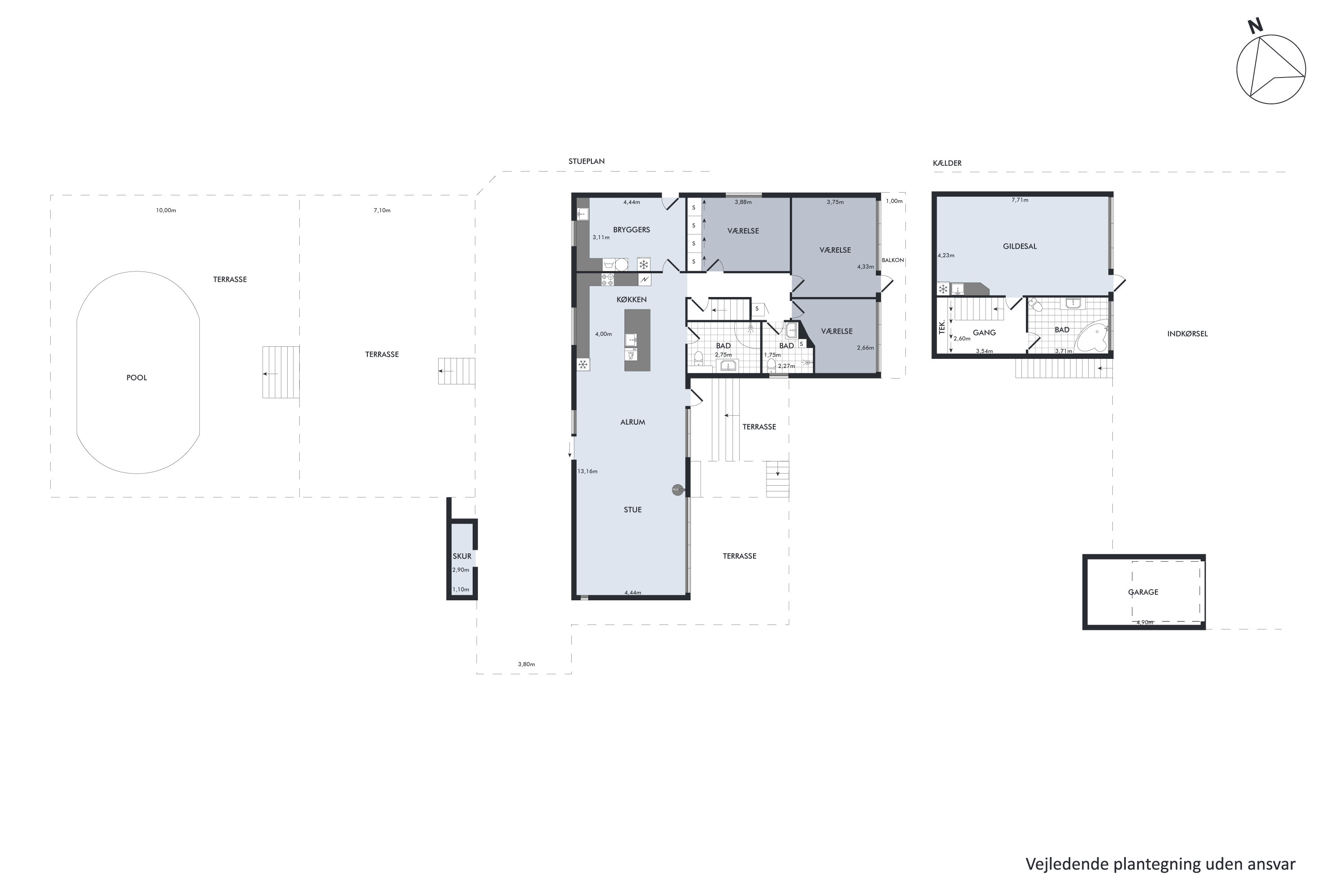 Plantegninger billede af Vedbæksalle 46, 8700 Horsens