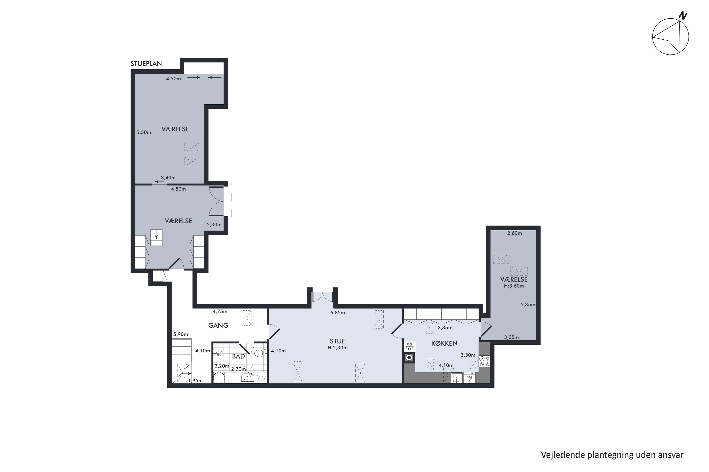 Plantegninger billede af Kattesundet 14E, 3., 1458 København K