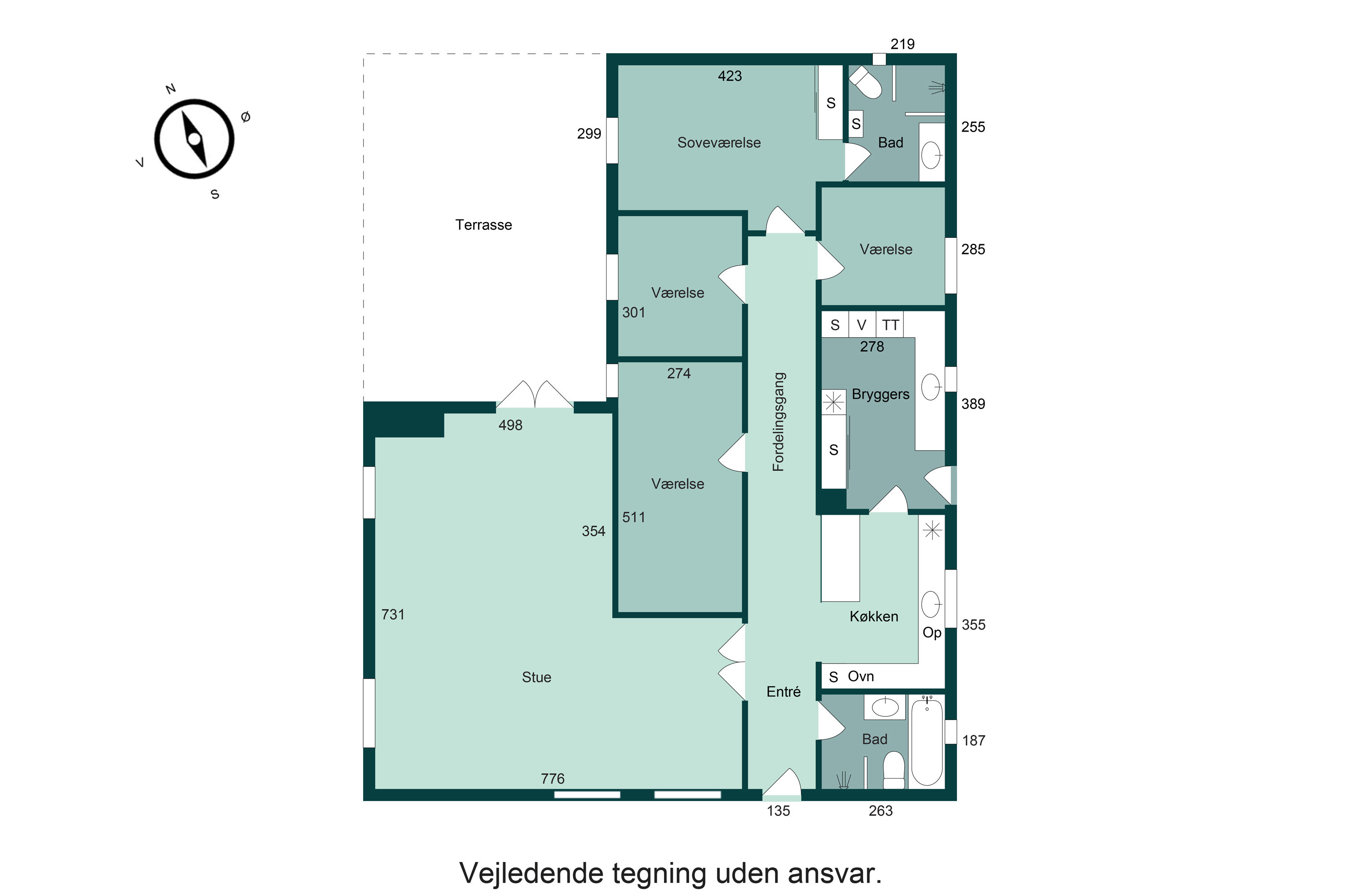 Plantegninger billede af Platanalle 8, 8700 Horsens