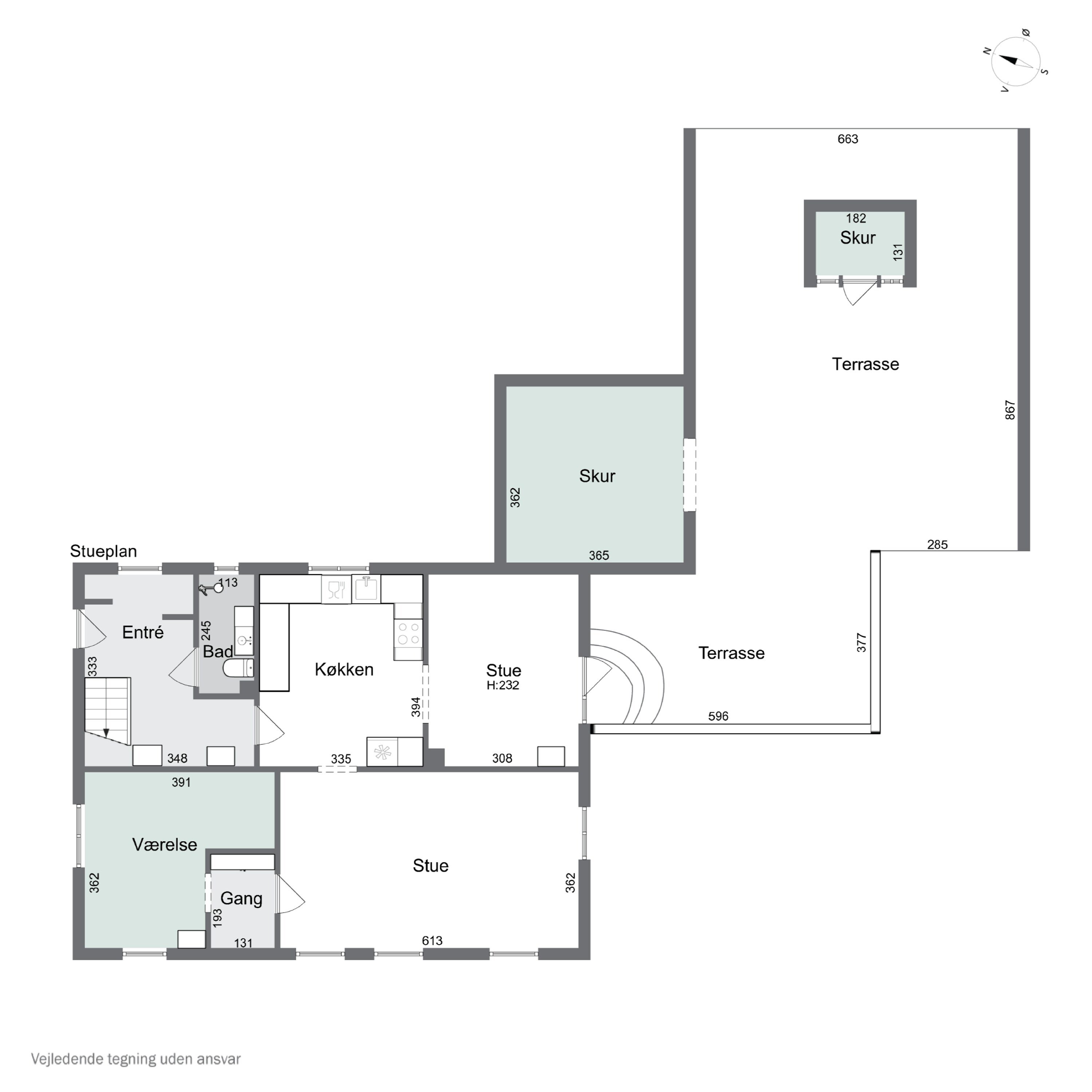 Plantegninger billede af Skolegade 5, Sdr Hygum, 6630 Rødding