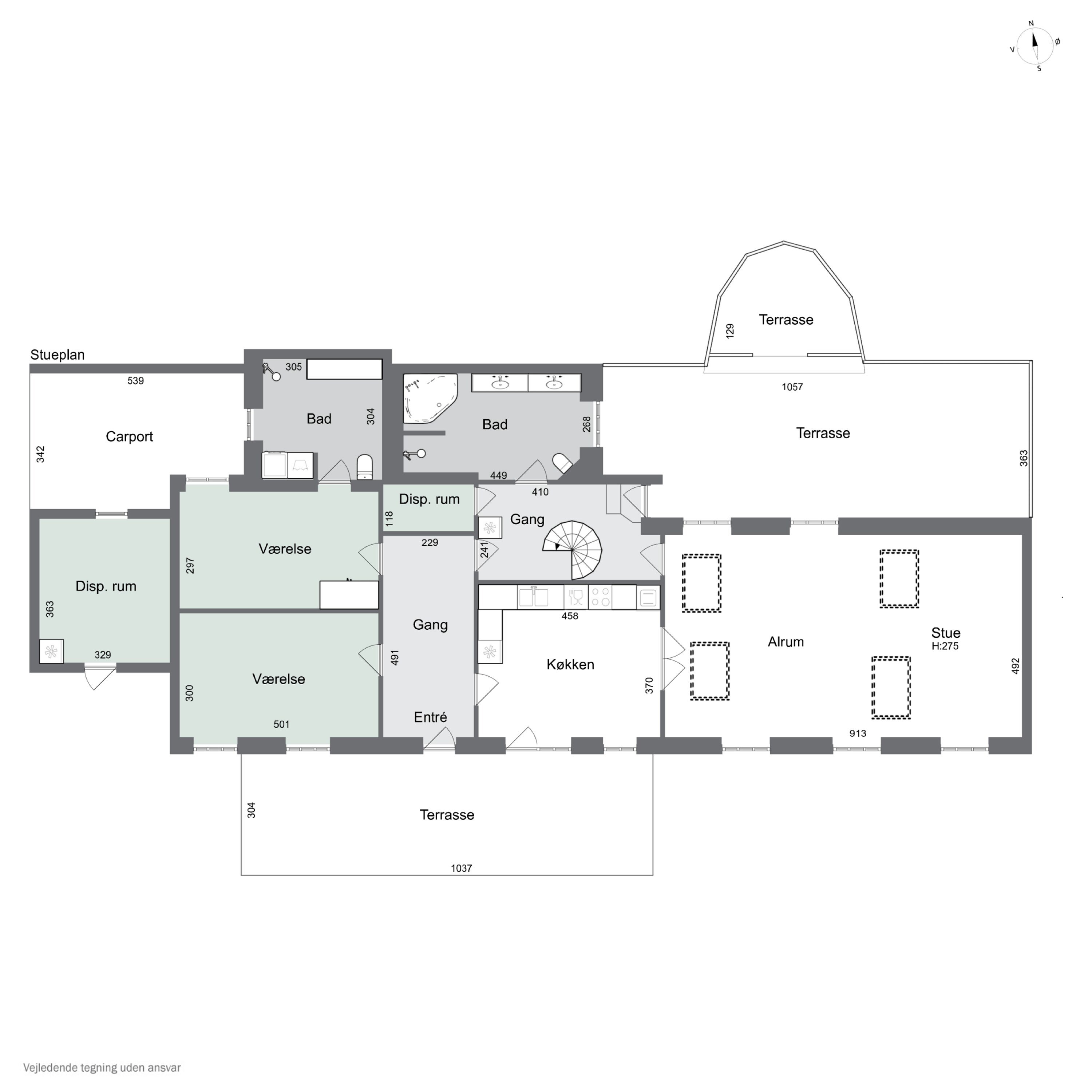 Plantegninger billede af Kingosvej 7, 9800 Hjørring