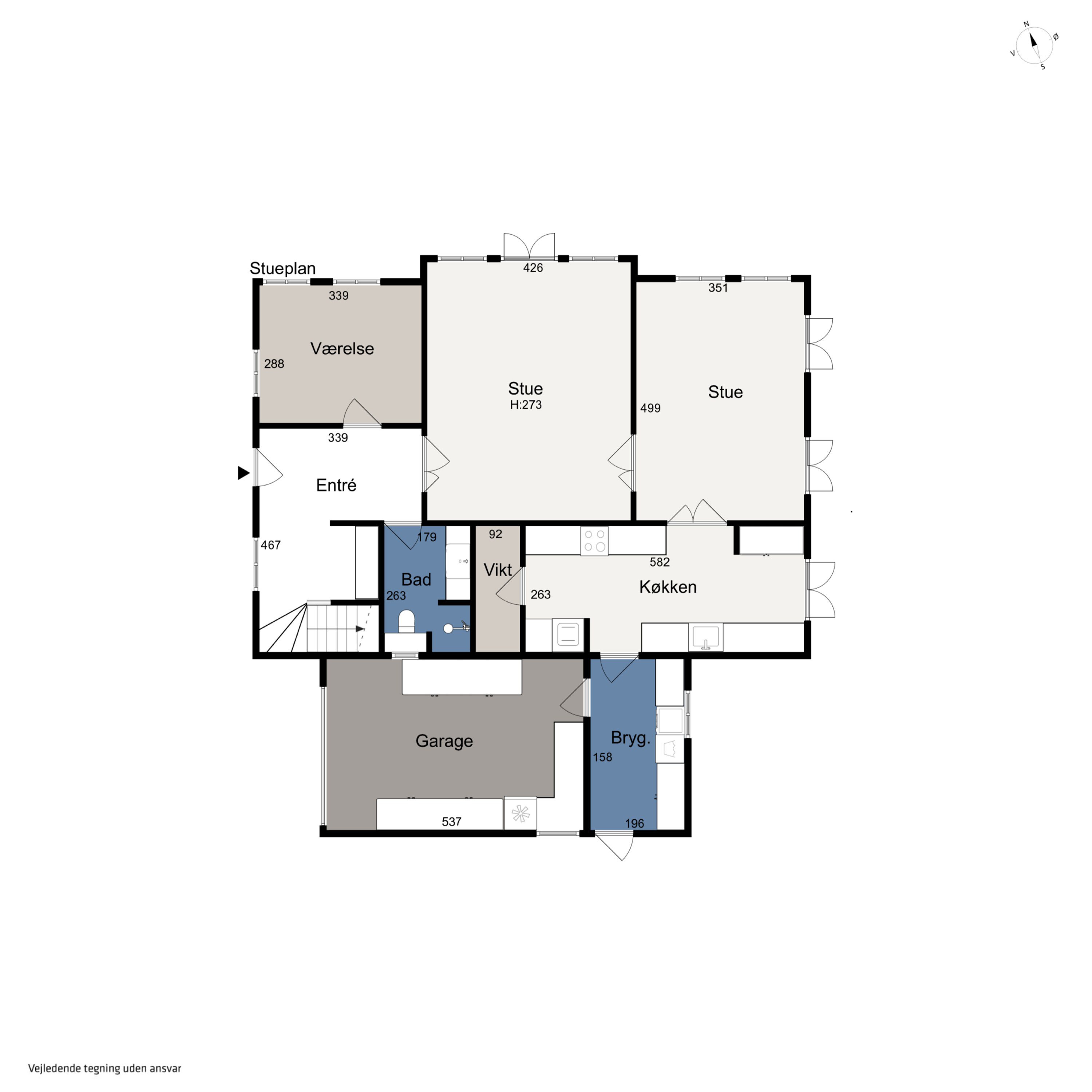 Plantegninger billede af Vestergårdsvangen 102, Stavtrup, 8260 Viby J