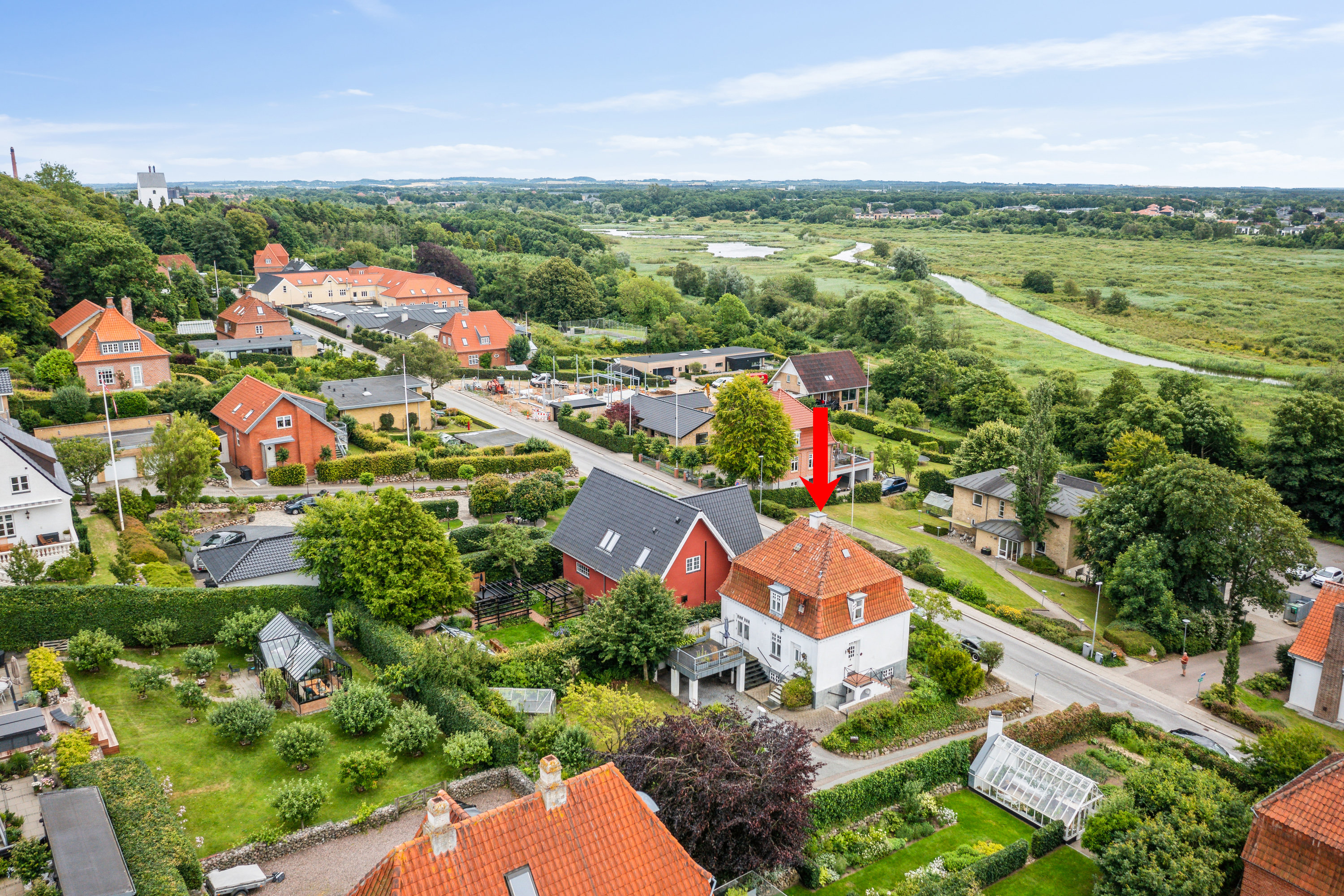 Fremhævet luftfoto billede i fuldskærmstilstand. Billede af Frederiksdal Alle 20, 7800 Skive