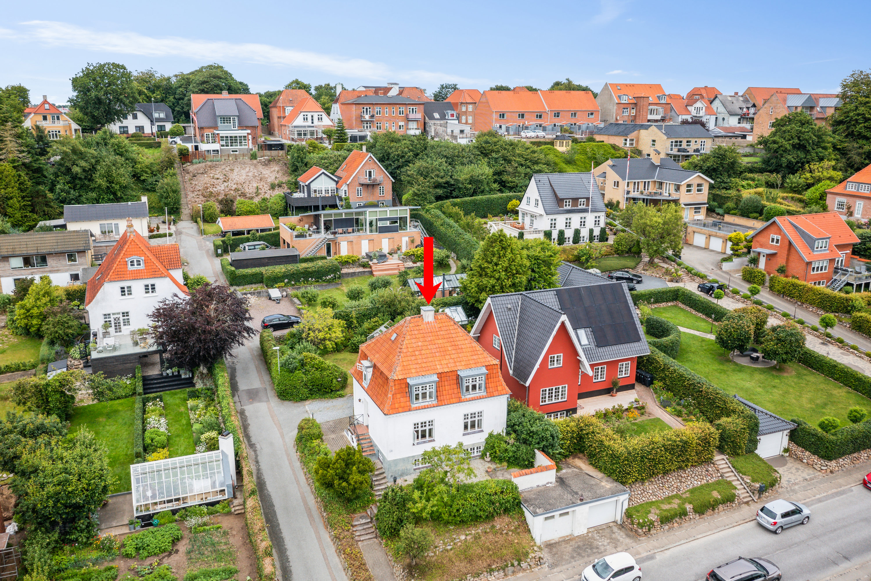 Fremhævet luftfoto billede i fuldskærmstilstand. Billede af Frederiksdal Alle 20, 7800 Skive