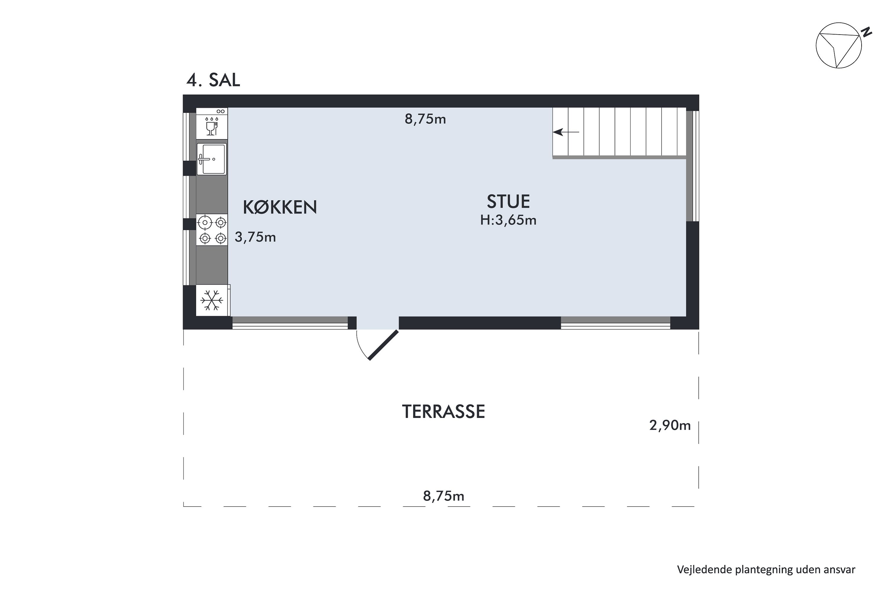 Plantegninger billede af Trelleborggade 15, 3. 2., 2150 Nordhavn