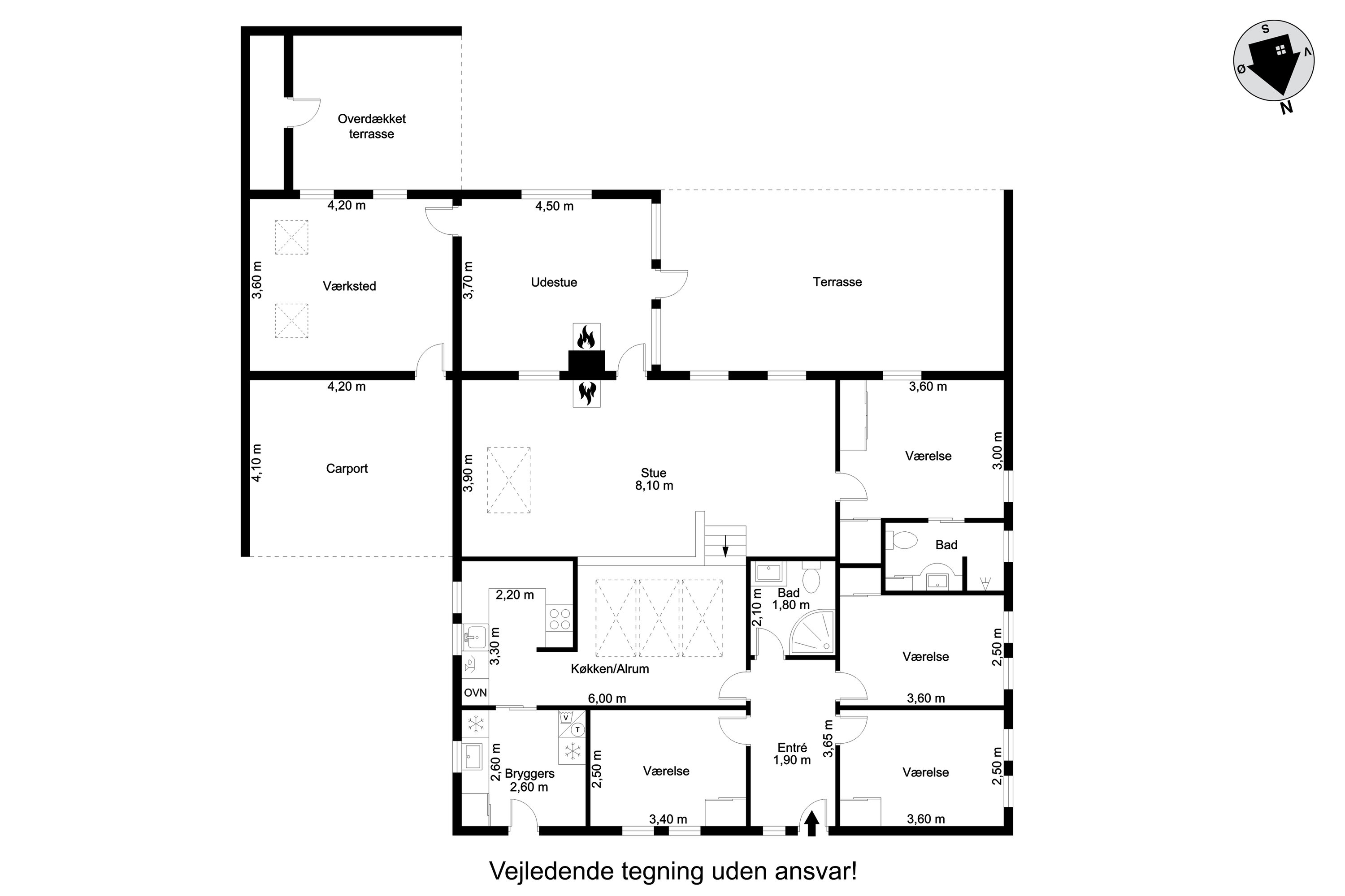 Plantegninger billede af Bavnebjerg 10, Nordby, 6720 Fanø