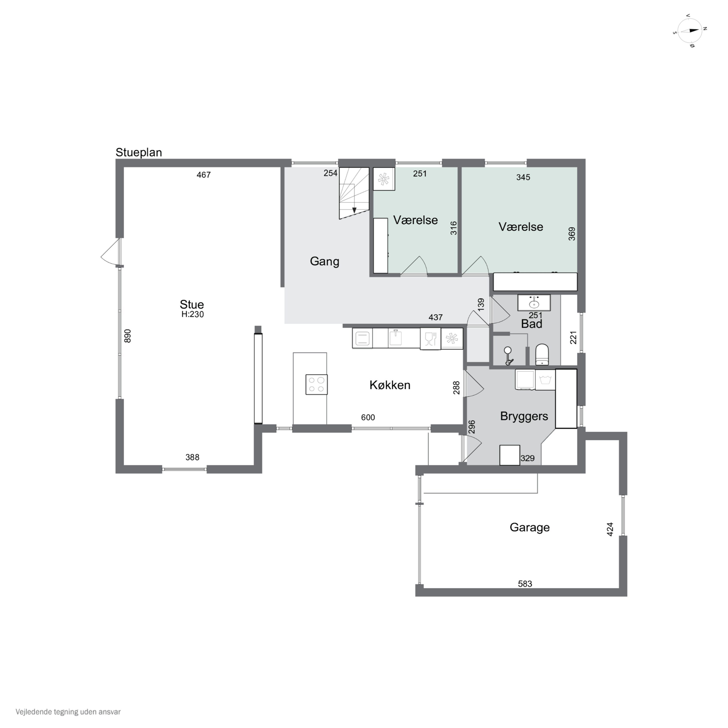 Plantegninger billede af Bøgebakken 22, Ræhr, 7730 Hanstholm