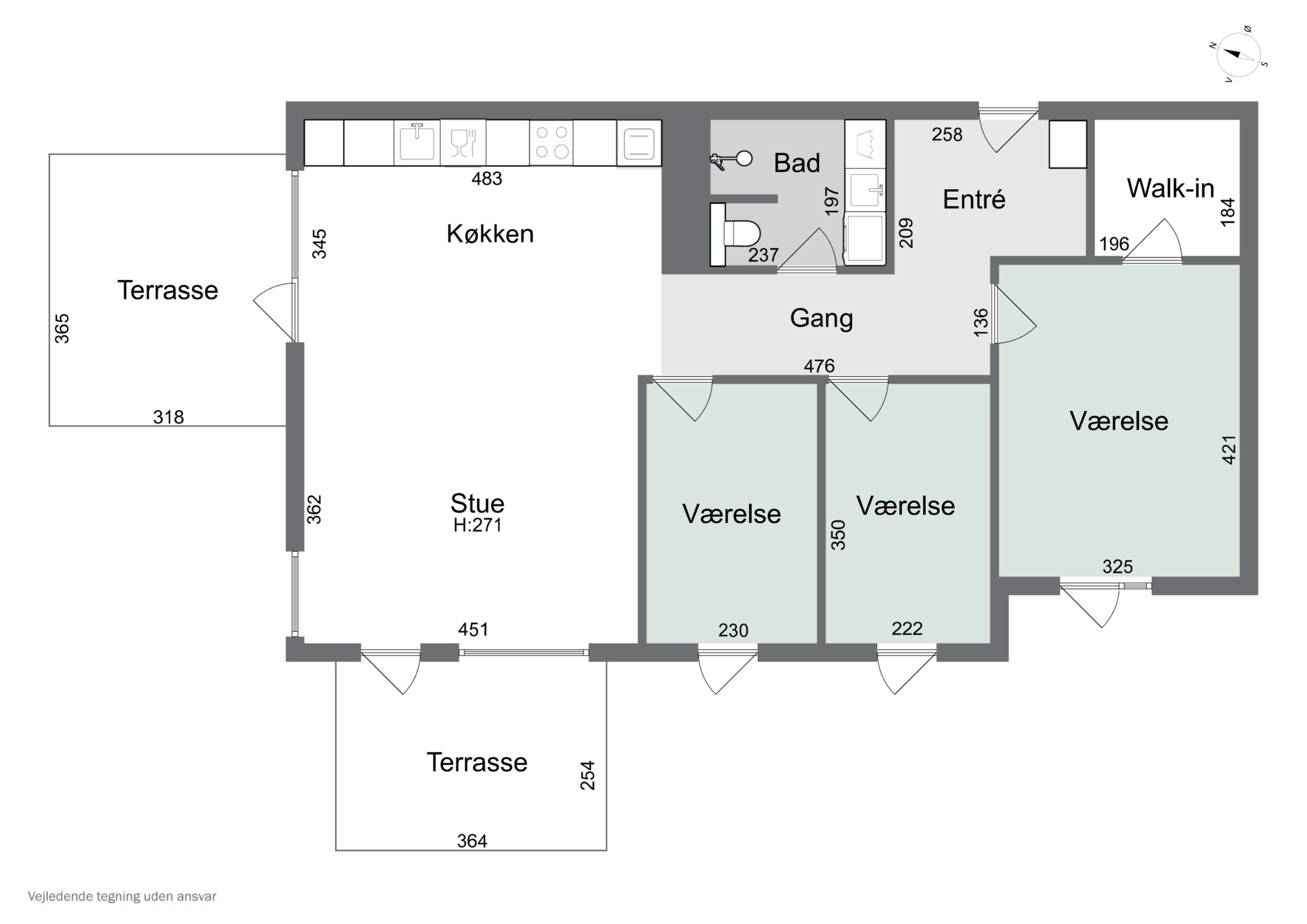 Plantegninger billede af Stadionvej 94, st.. 2., 2600 Glostrup