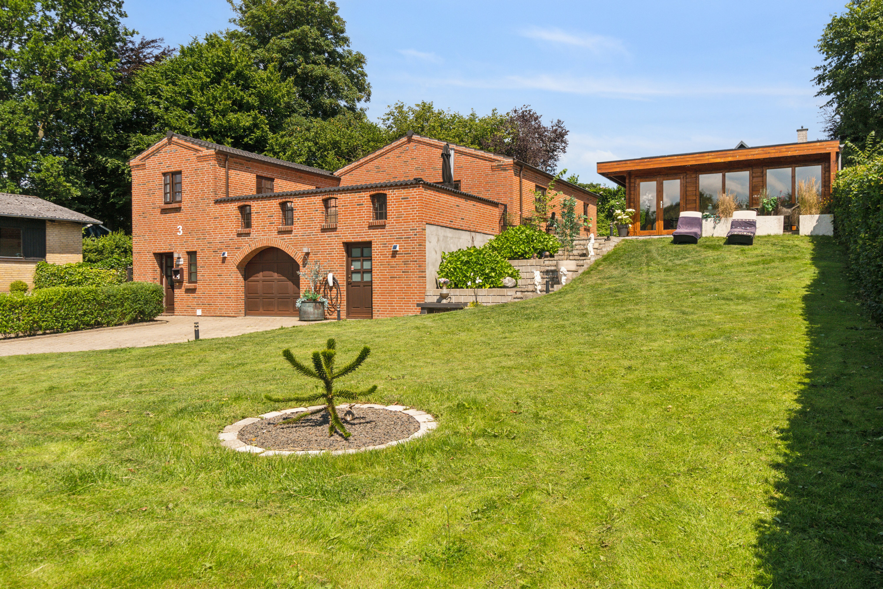 Miniaturebillede 1: set fra haven. Billede af Skovalle 3, 8783 Hornsyld