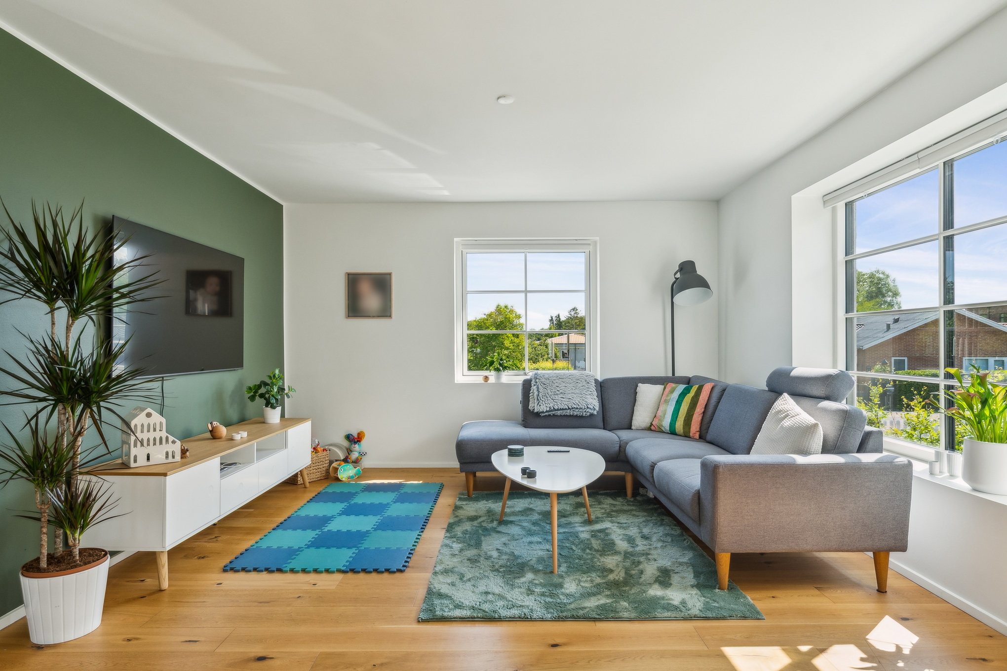 Fremhævet stue billede i fuldskærmstilstand. Billede af Kildevej 16, 8940 Randers SV