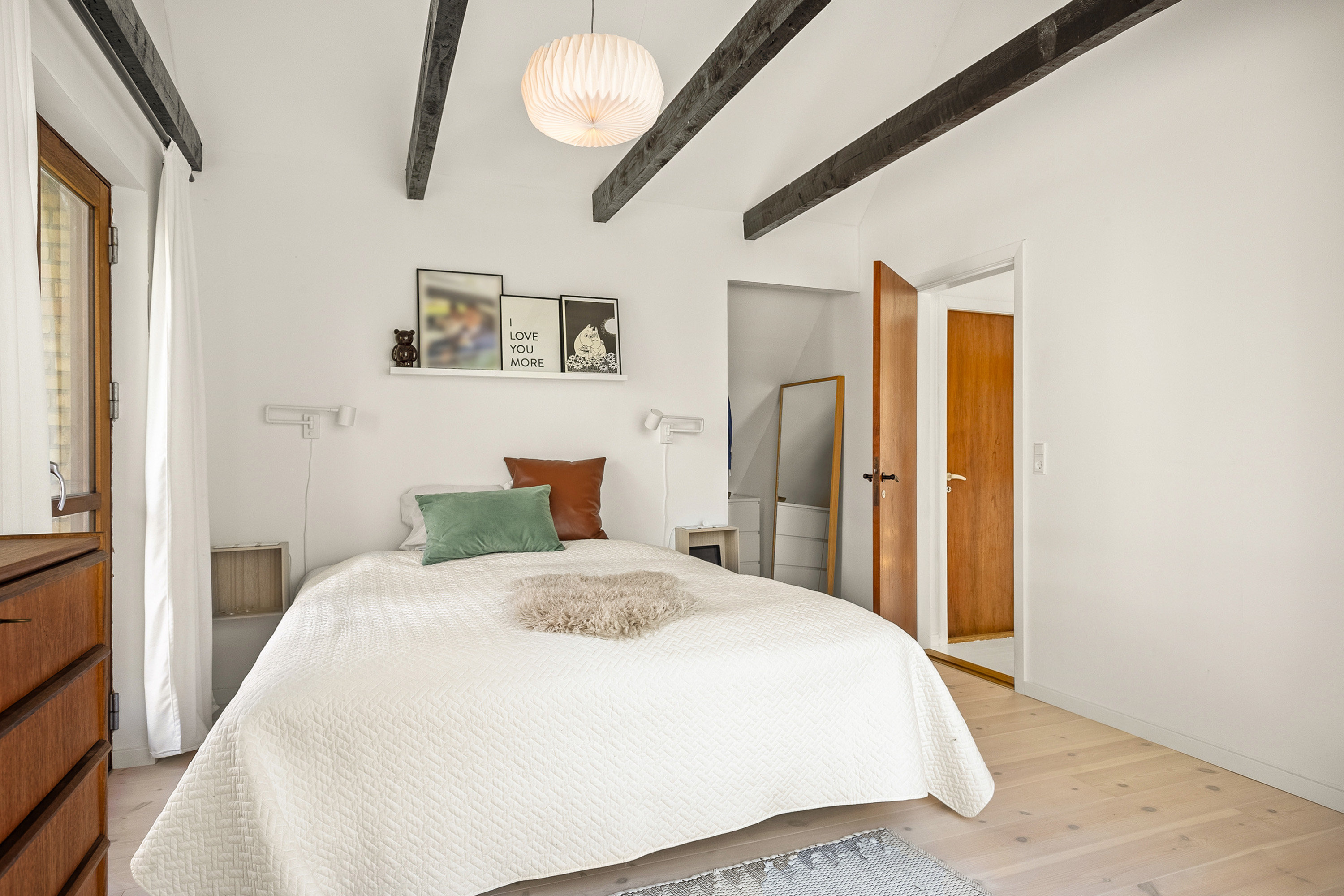 Fremhævet soveværelse billede i fuldskærmstilstand. Billede af Ny Erlevvej 22, 6100 Haderslev