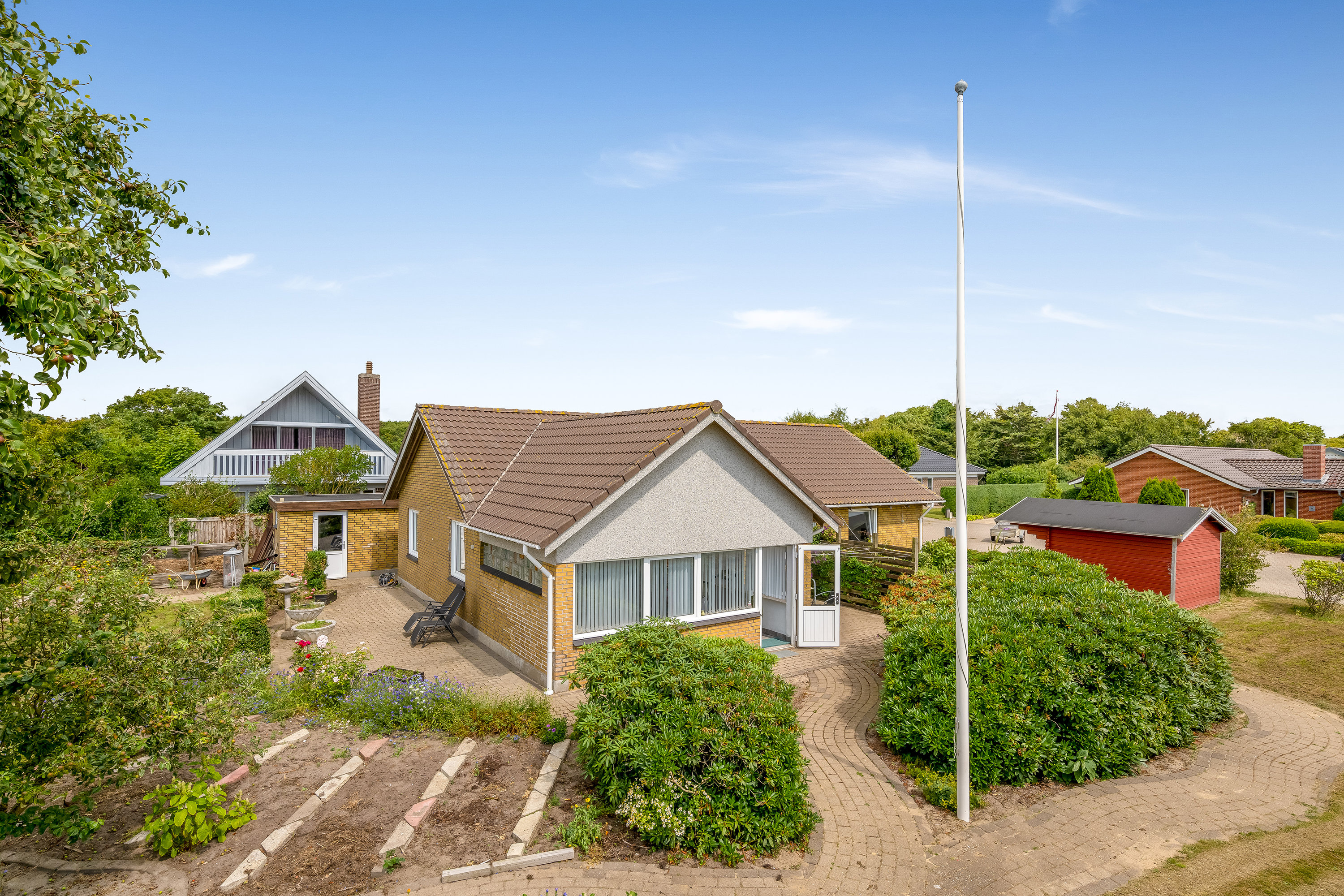 Fremhævet facade billede i fuldskærmstilstand. Billede af Marktoften 3, 6950 Ringkøbing