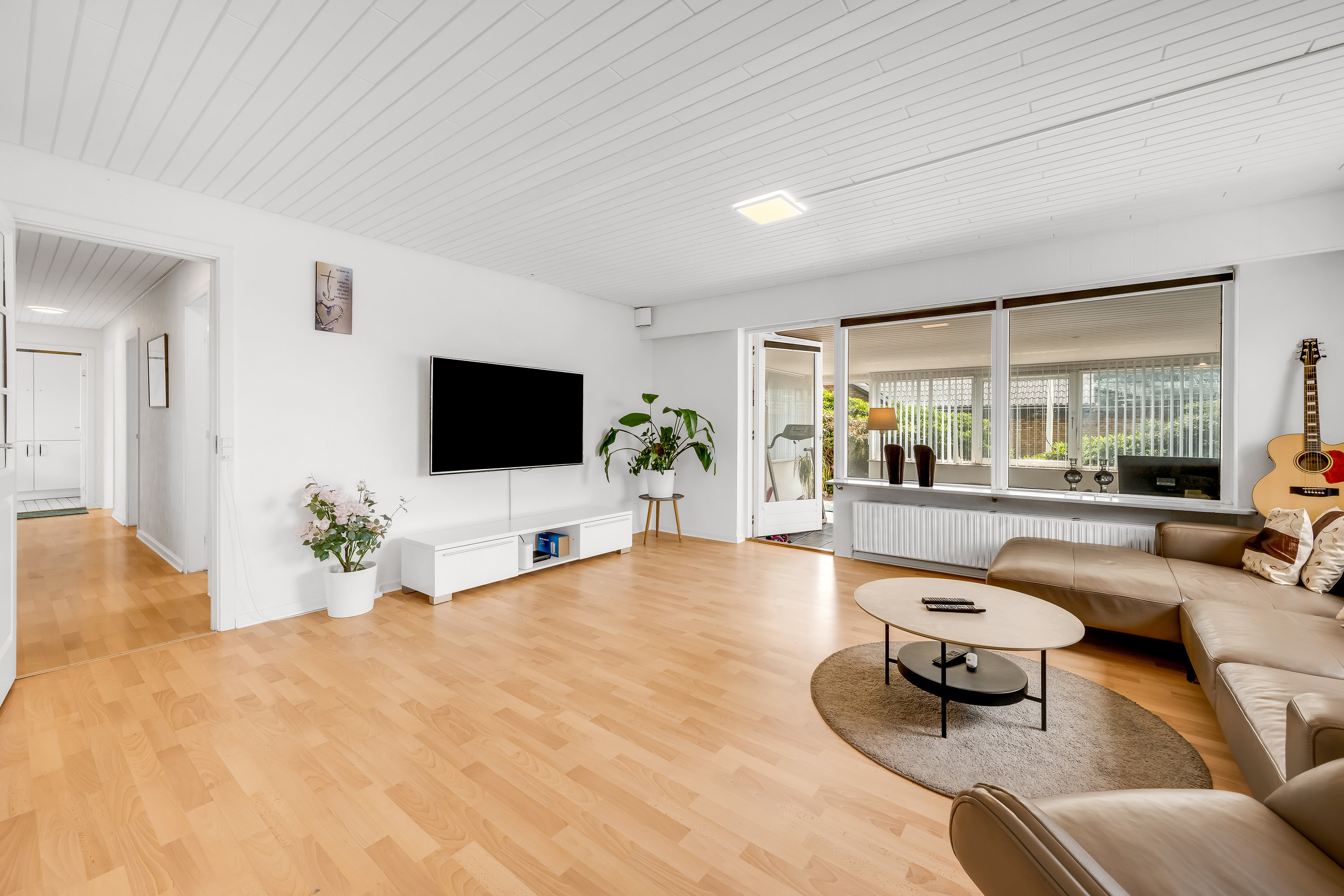 Fremhævet stue billede i fuldskærmstilstand. Billede af Marktoften 3, 6950 Ringkøbing