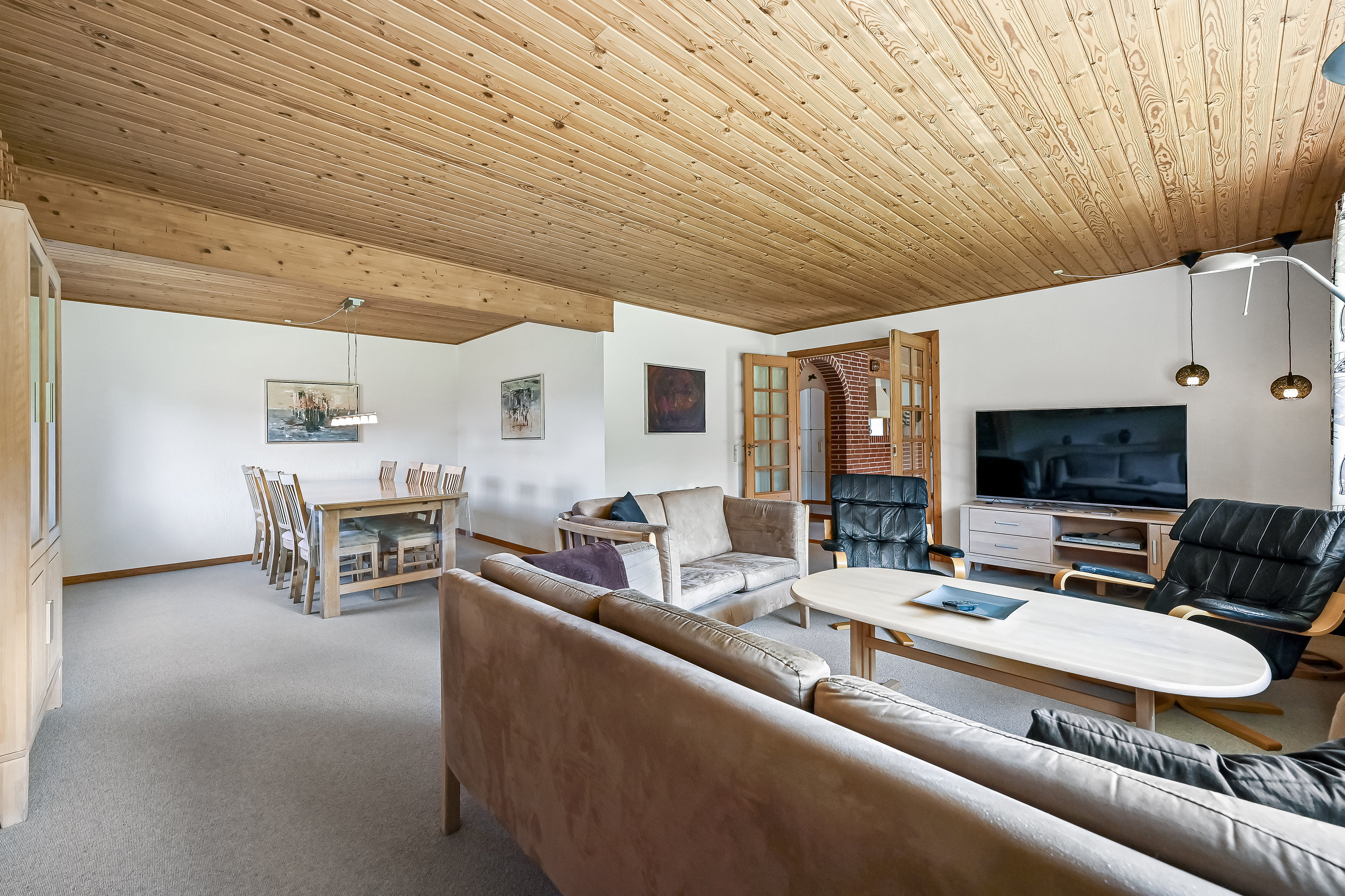 Fremhævet stue billede i fuldskærmstilstand. Billede af Vildbjergvænget 7, Tjørring, 7400 Herning