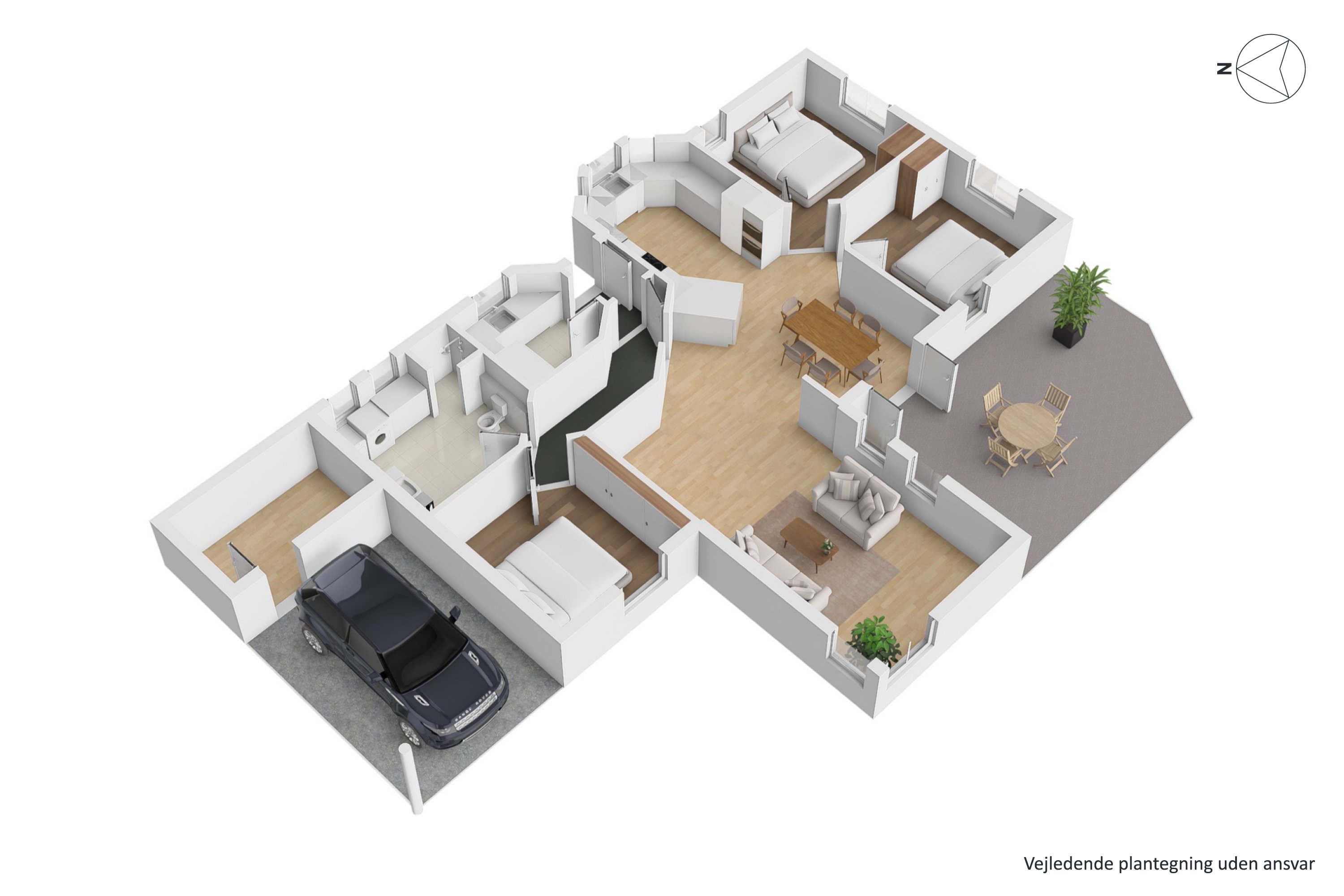 Plantegninger billede af Birkhøjen 57, 8382 Hinnerup