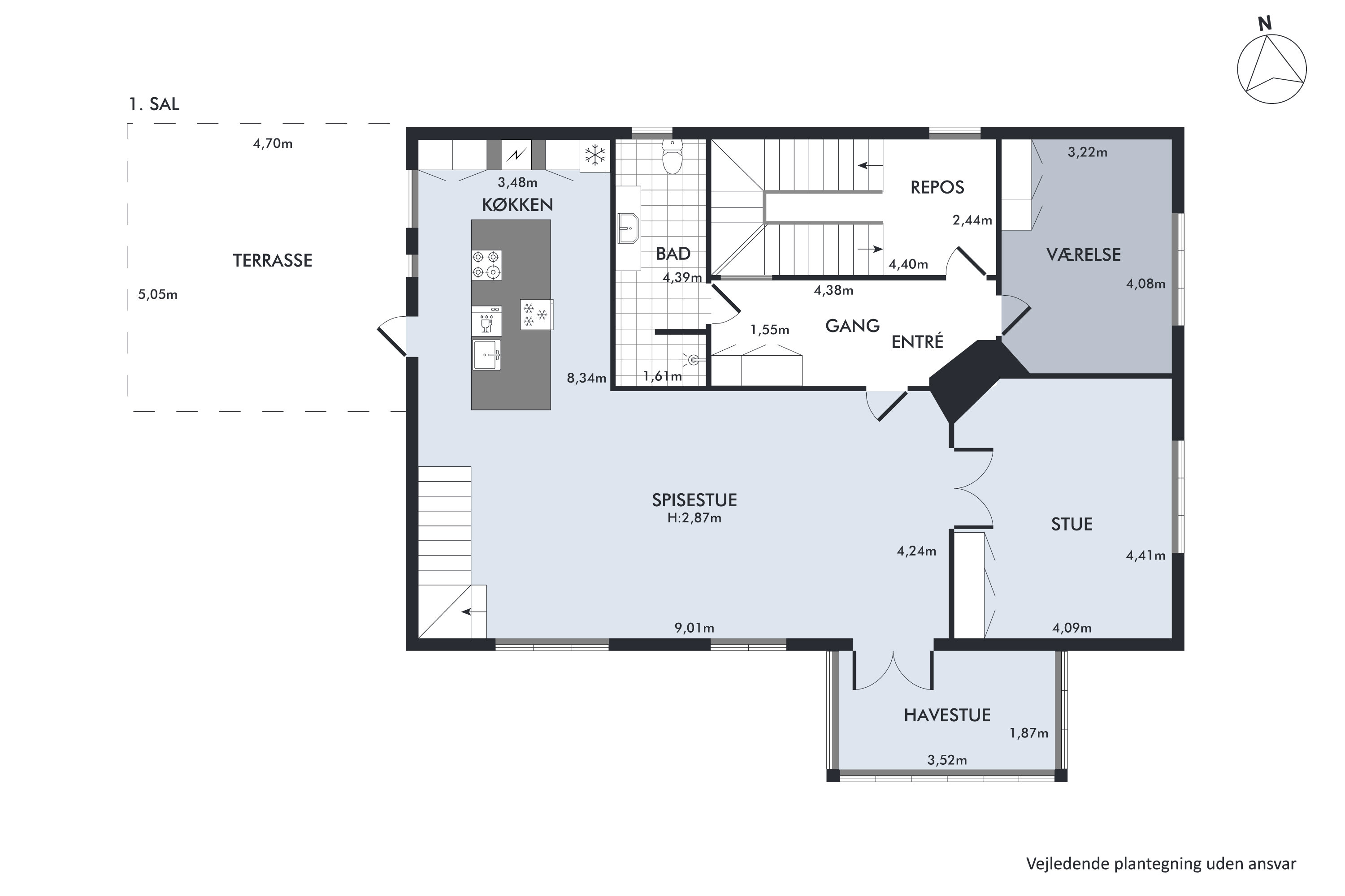 Plantegninger billede af Fuglebakkevej 83, 1., 2000 Frederiksberg