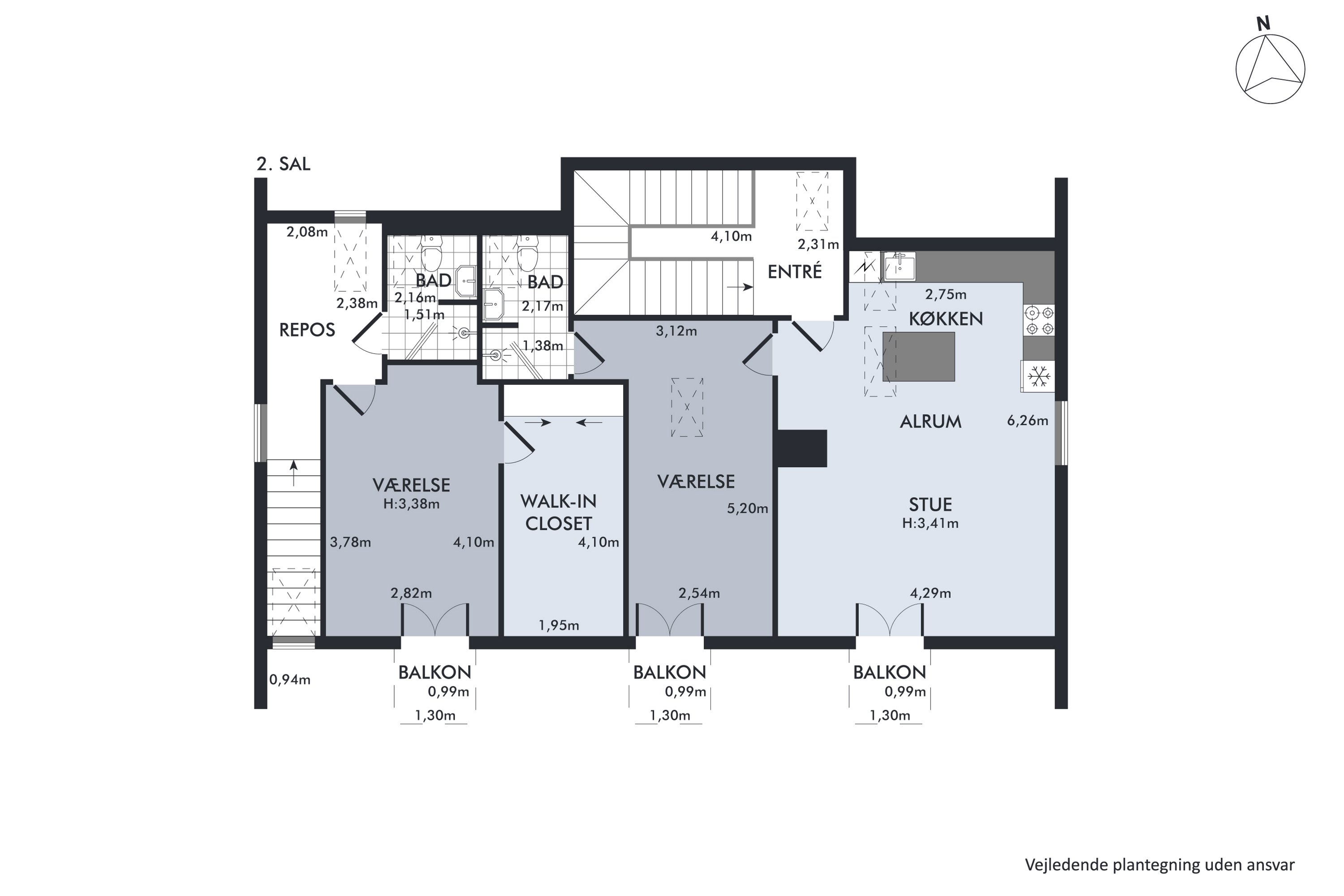 Plantegninger billede af Fuglebakkevej 83, 1., 2000 Frederiksberg