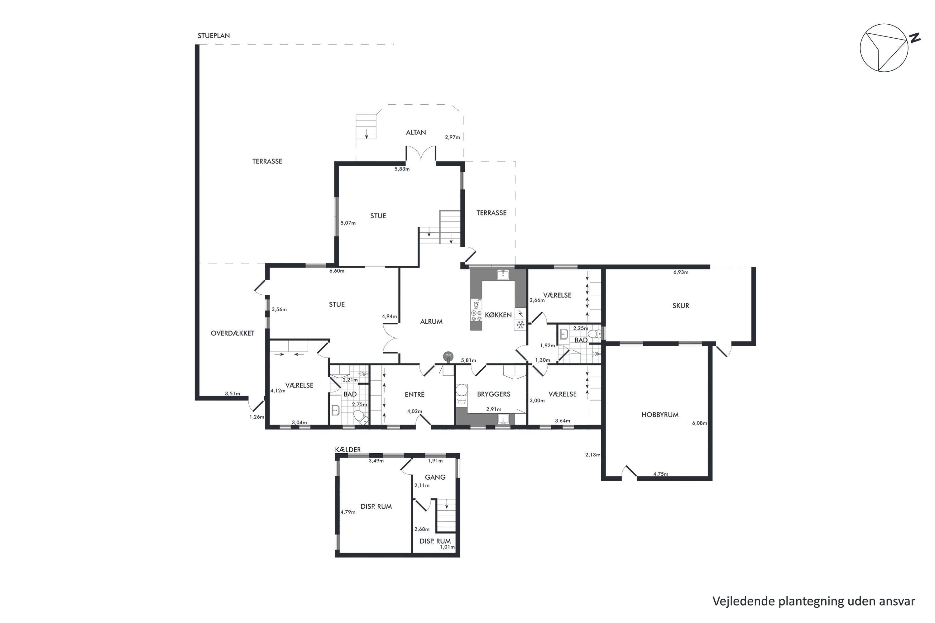 Plantegninger billede af Lærkebakken 26, 8831 Løgstrup