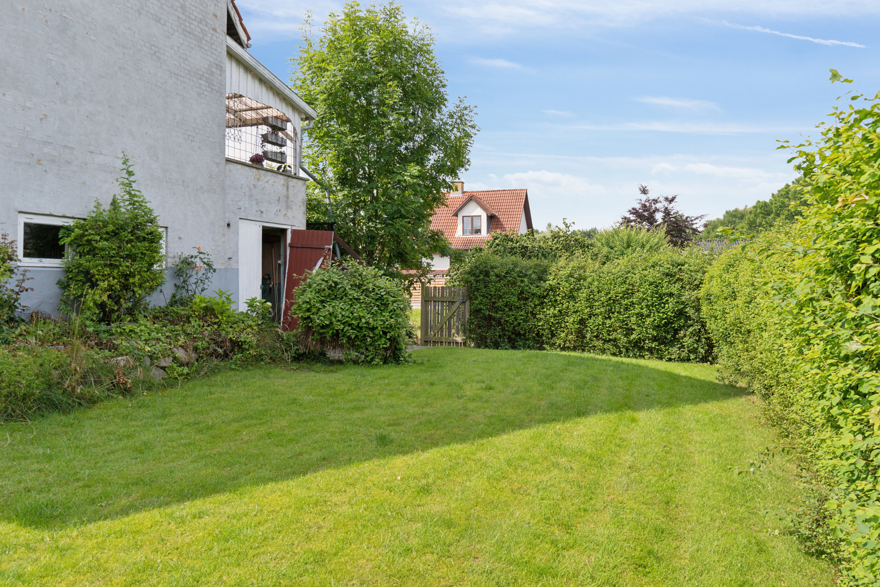 Fremhævet set fra haven billede i fuldskærmstilstand. Billede af Gyldenløvesgade 18, 4200 Slagelse