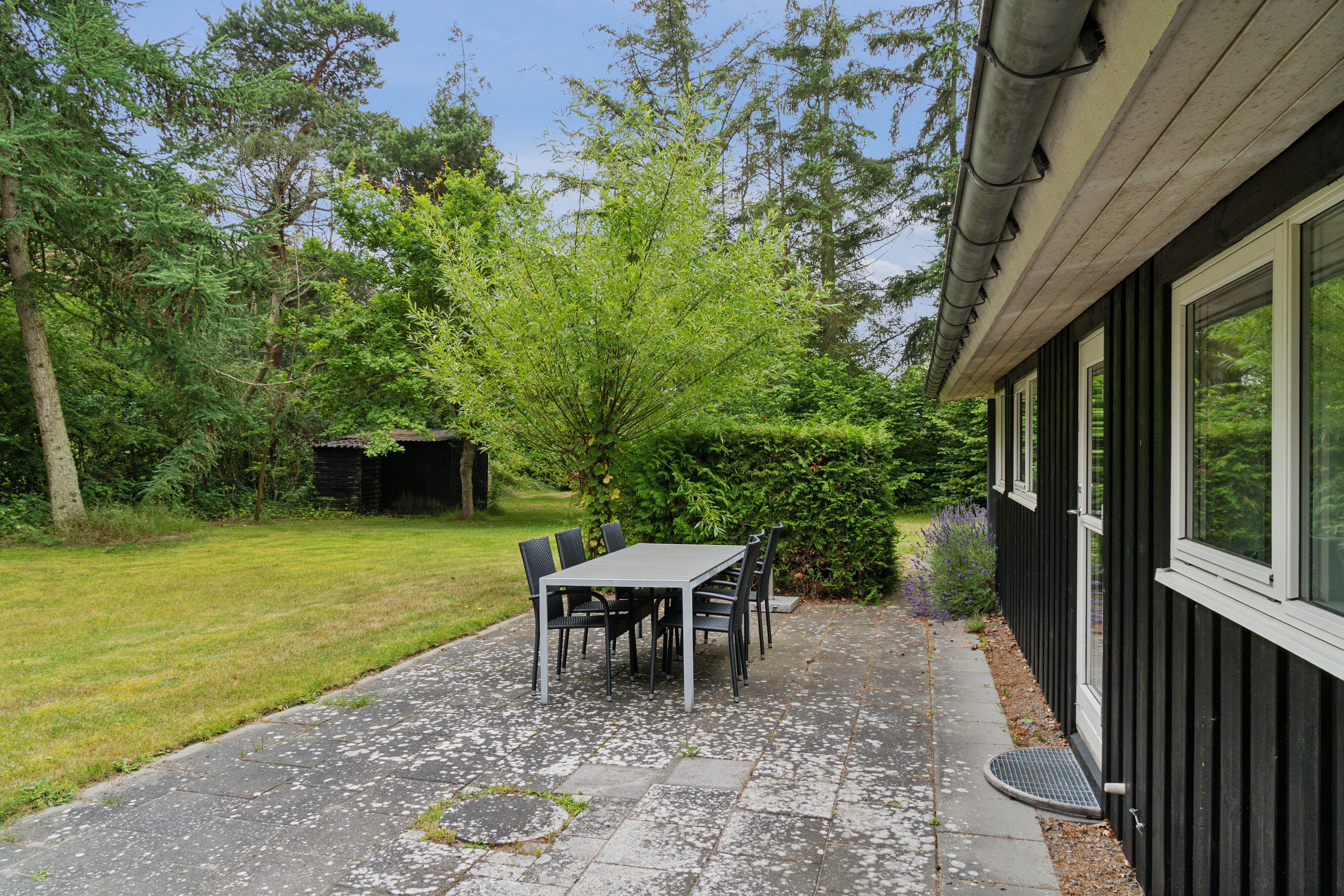 Fremhævet terrasse billede i fuldskærmstilstand. Billede af Toftegårdsvej 34C, Hasle, 3790 Hasle