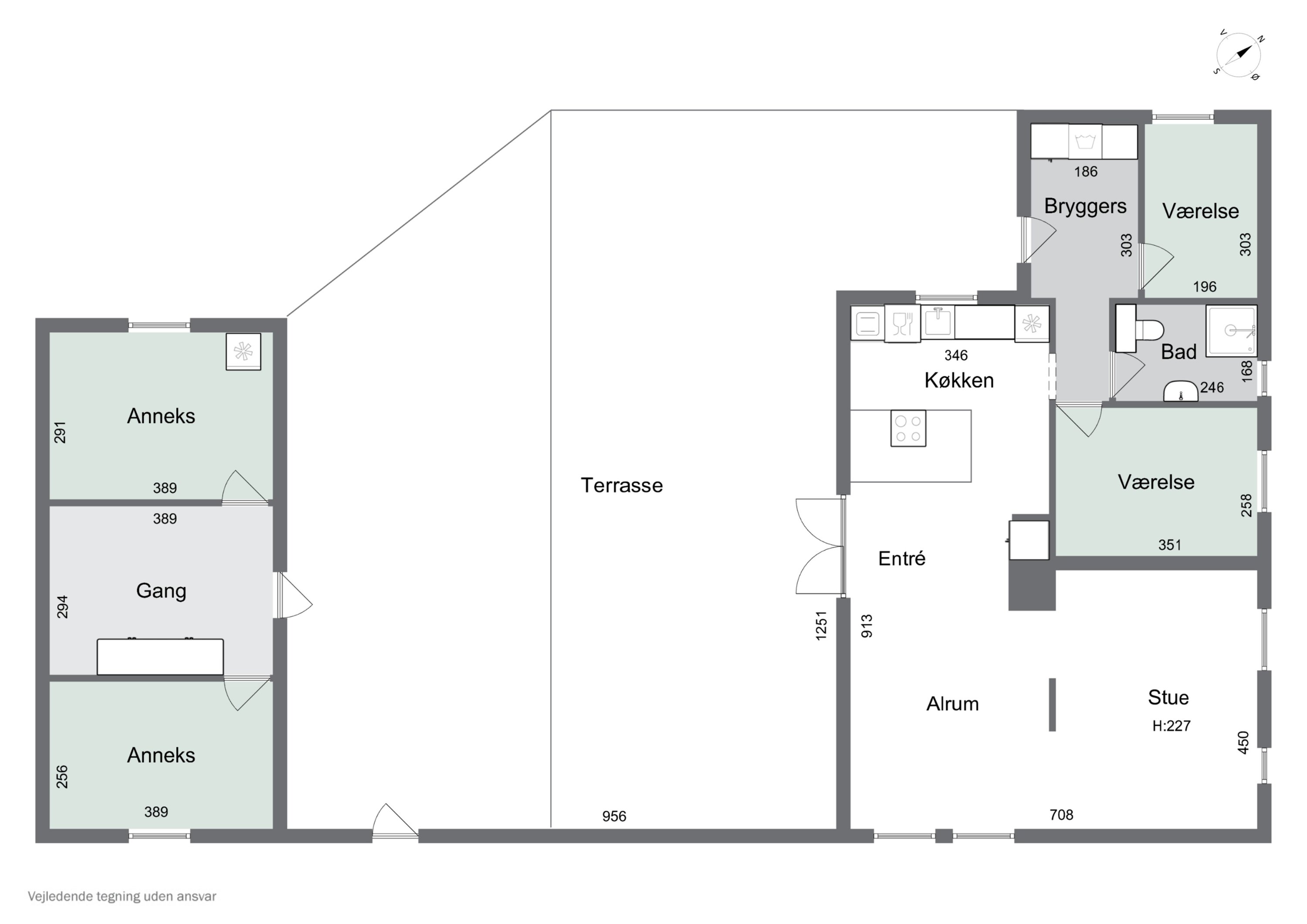 Plantegninger billede af Høgevej 13, Indelukket, 4550 Asnæs