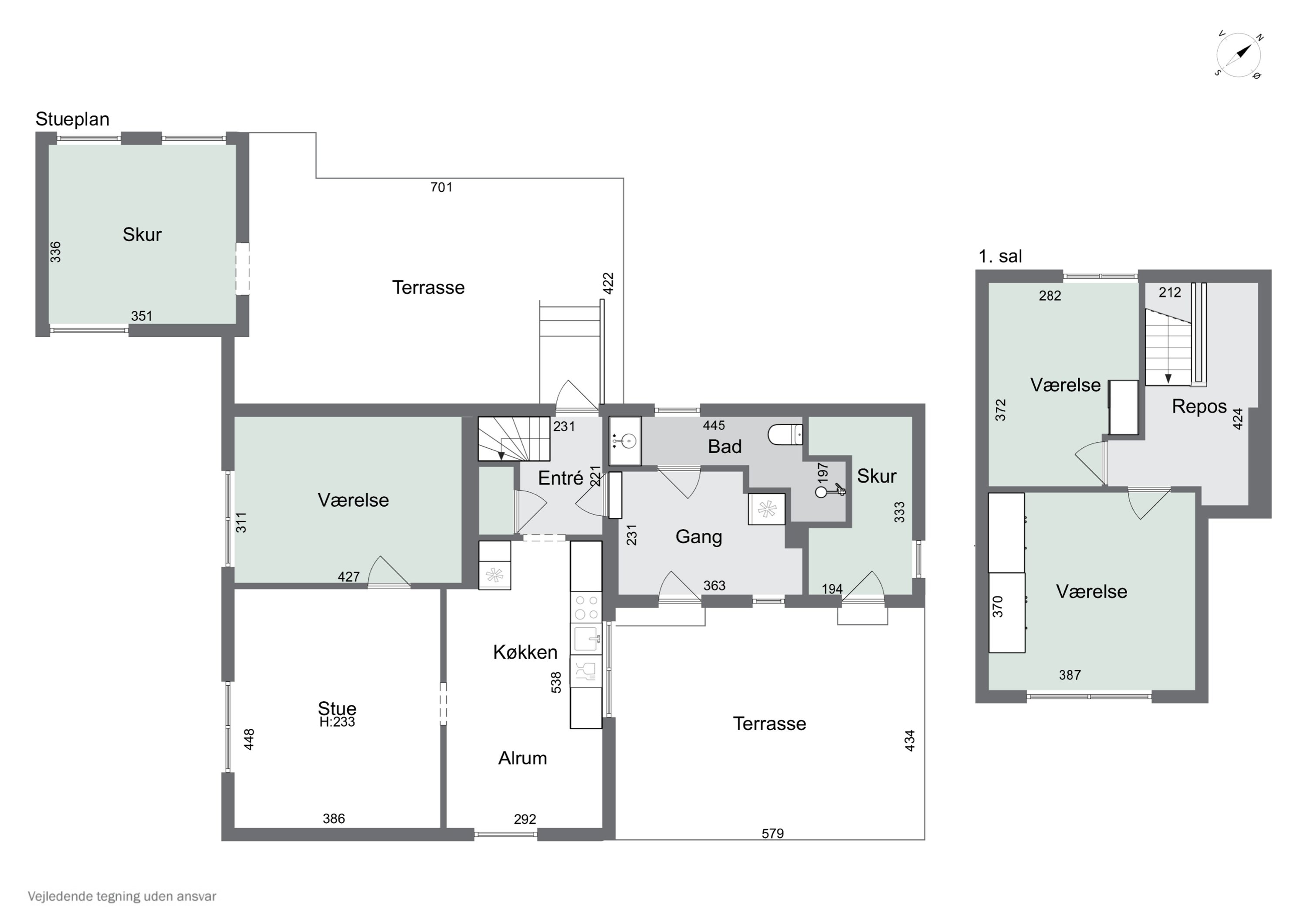 Plantegninger billede af Hørmestedvej 305, Hørmested, 9870 Sindal