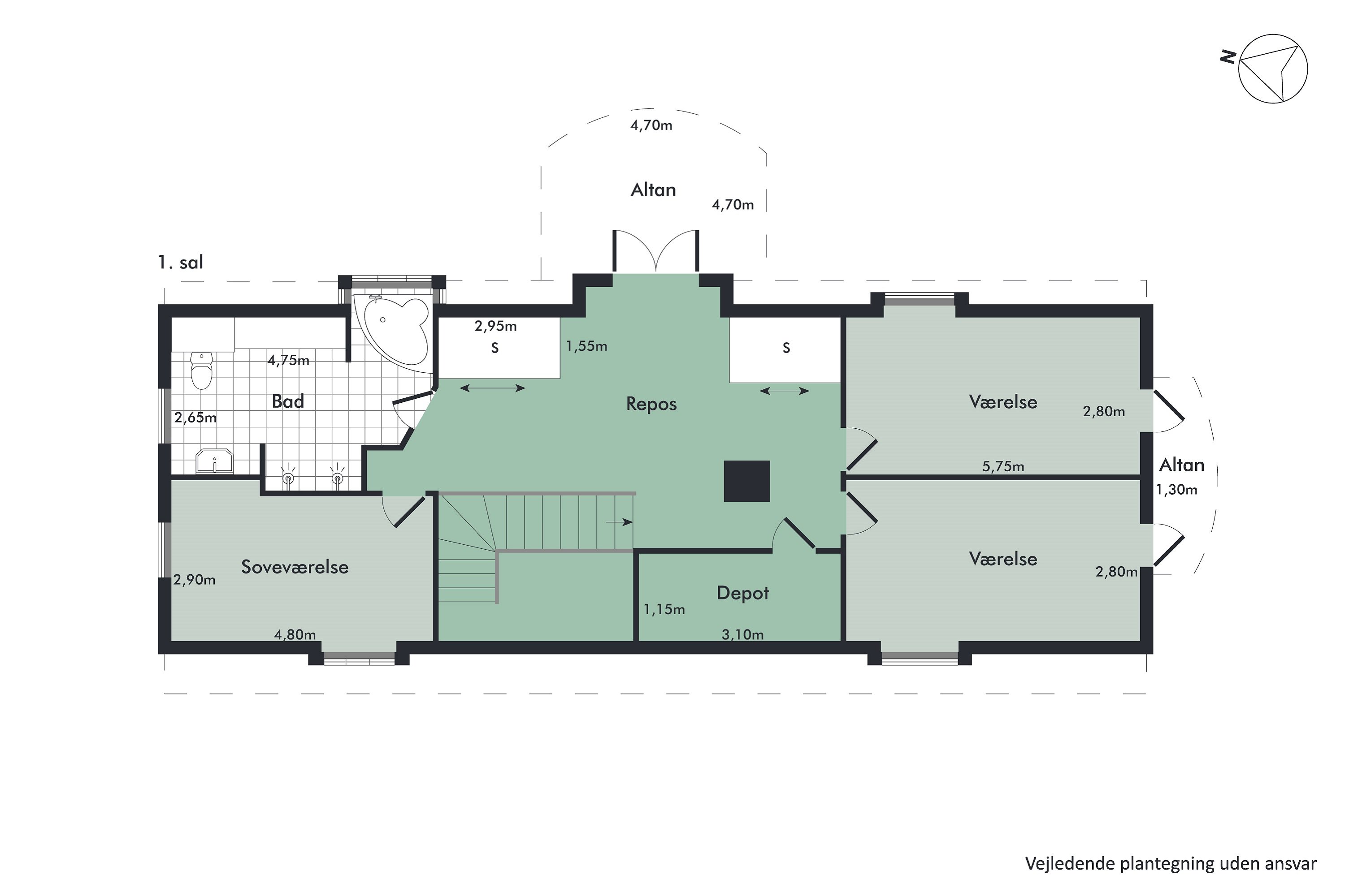 Plantegninger billede af Zincksvej 31, 9230 Svenstrup J