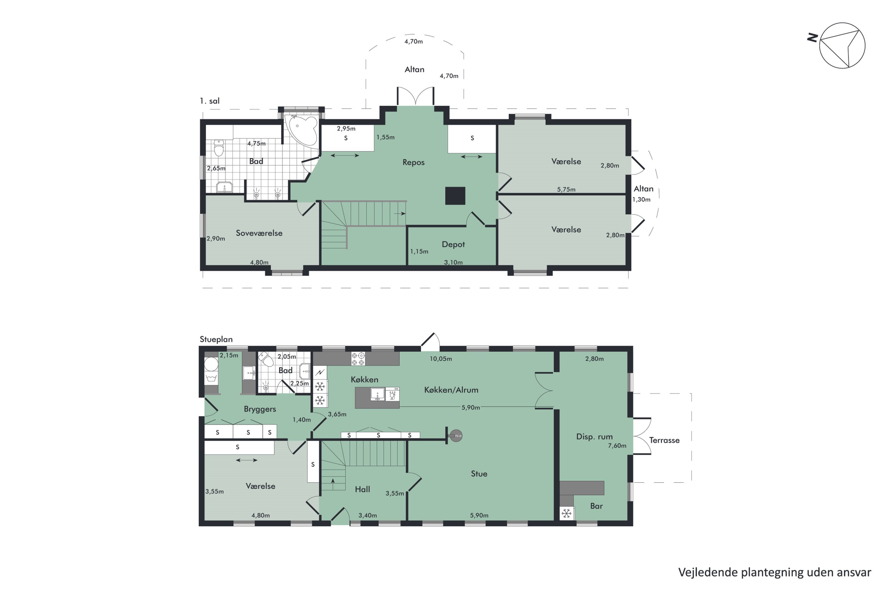 Plantegninger billede af Zincksvej 31, 9230 Svenstrup J