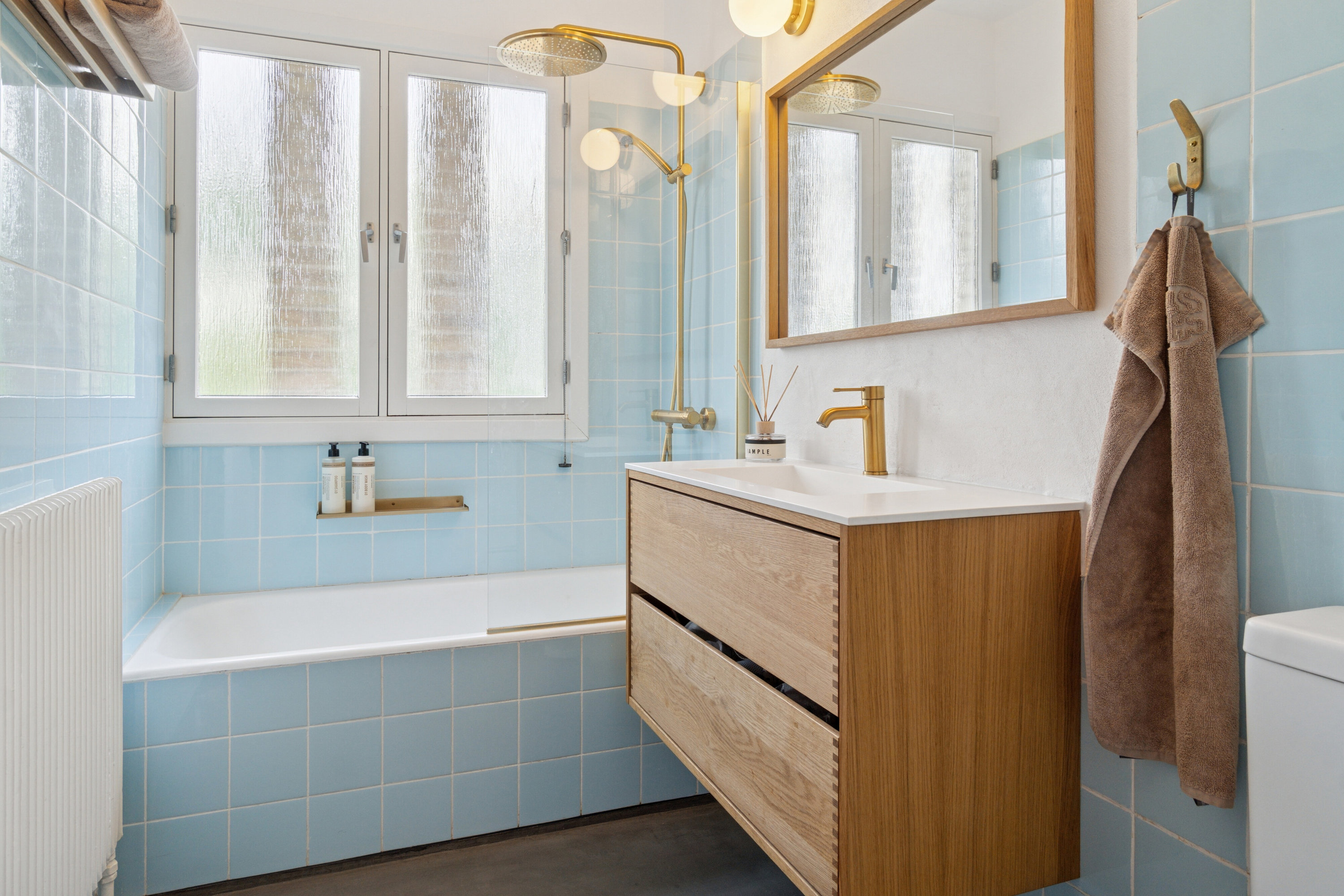 Fremhævet badeværelse billede i fuldskærmstilstand. Billede af Højgårdsvej 11, 8260 Viby J