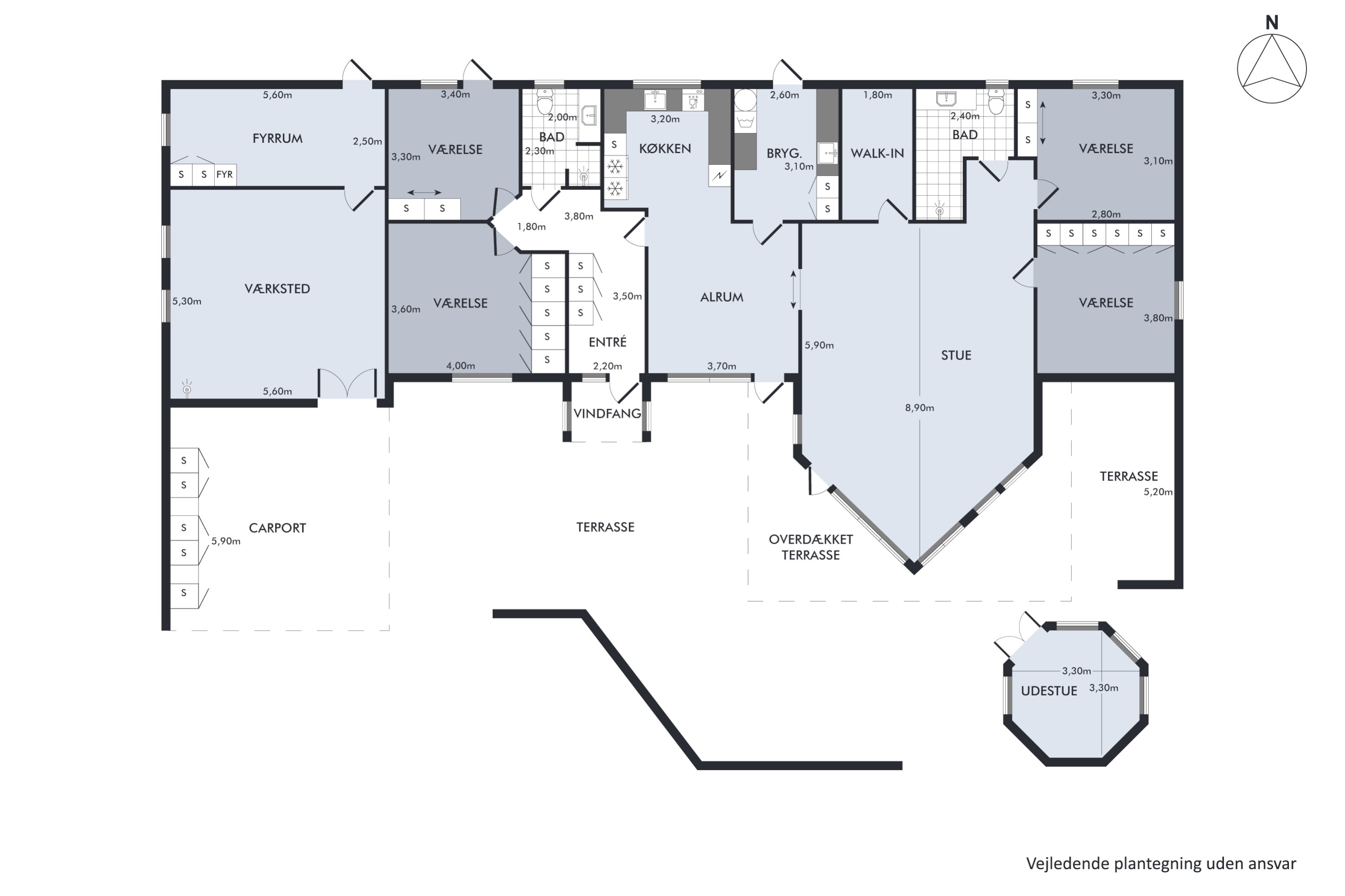 Plantegninger billede af Bonderosevej 8, 4450 Jyderup